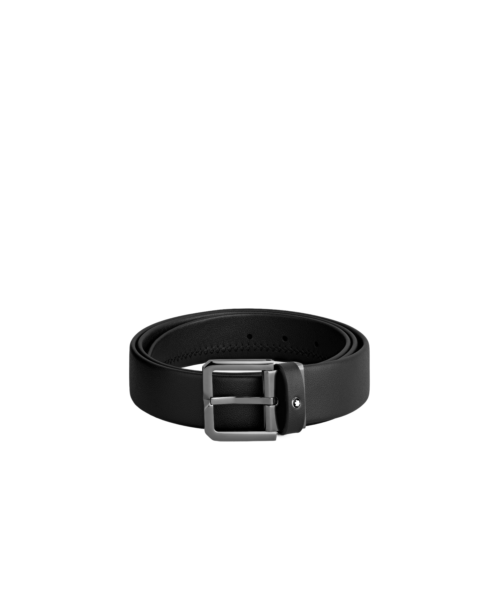 Montblanc Adjustable Waist Belt In Black