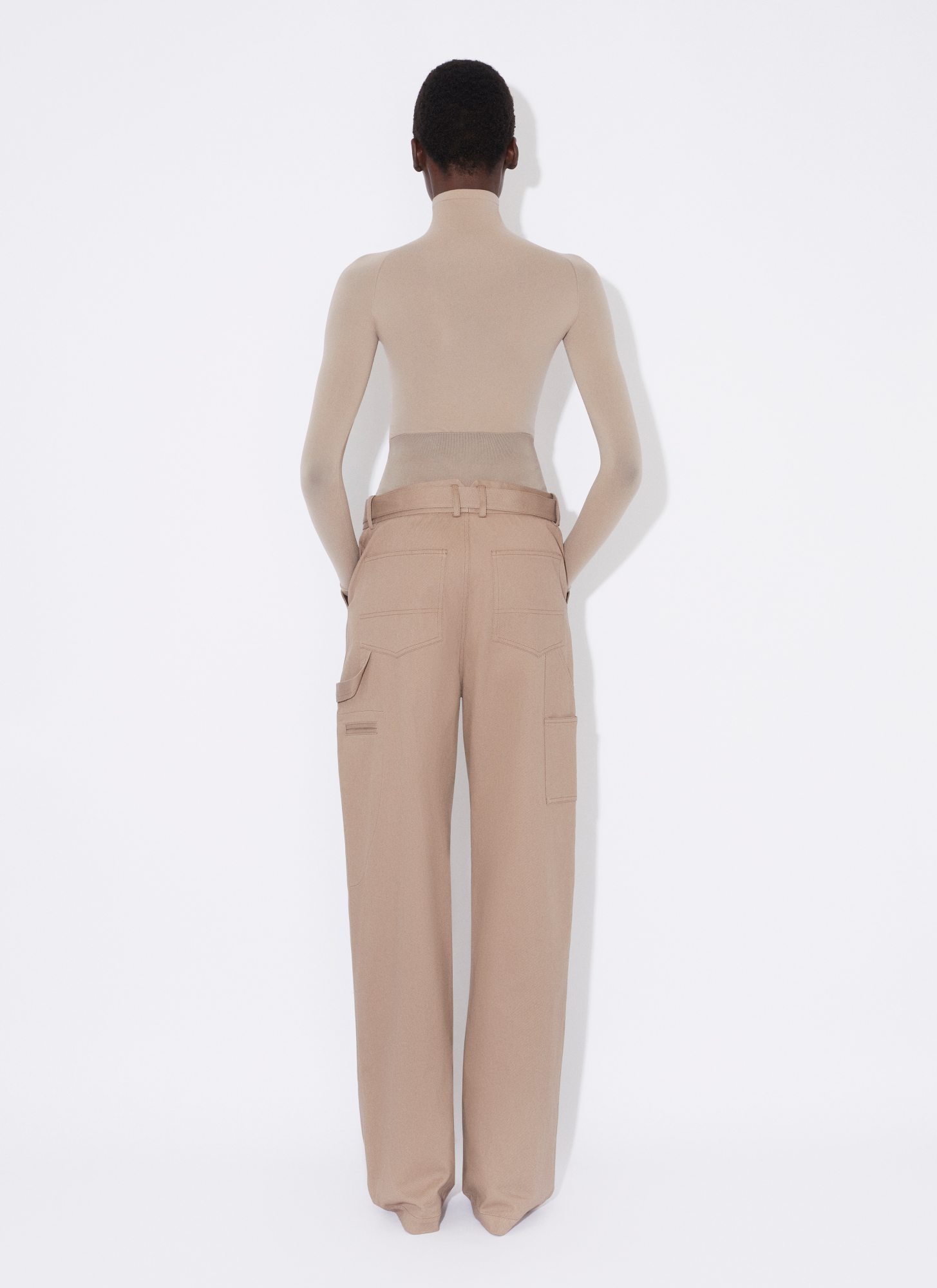 Alaïa Cargo Trousers In Nude