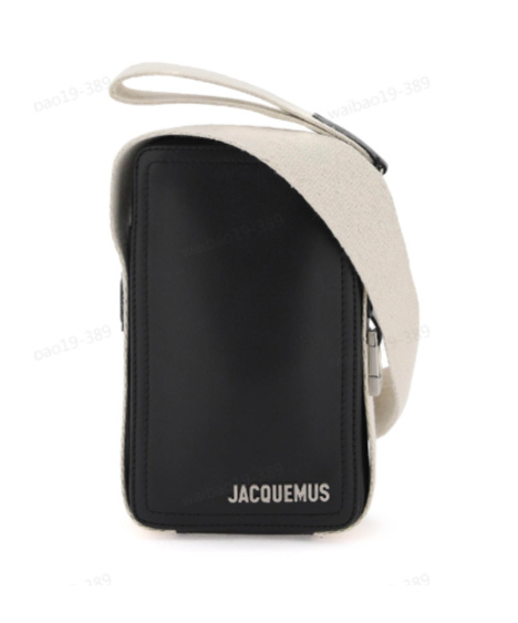 Jacquemus Le Cuerda Vertical Messenger Bag In Black