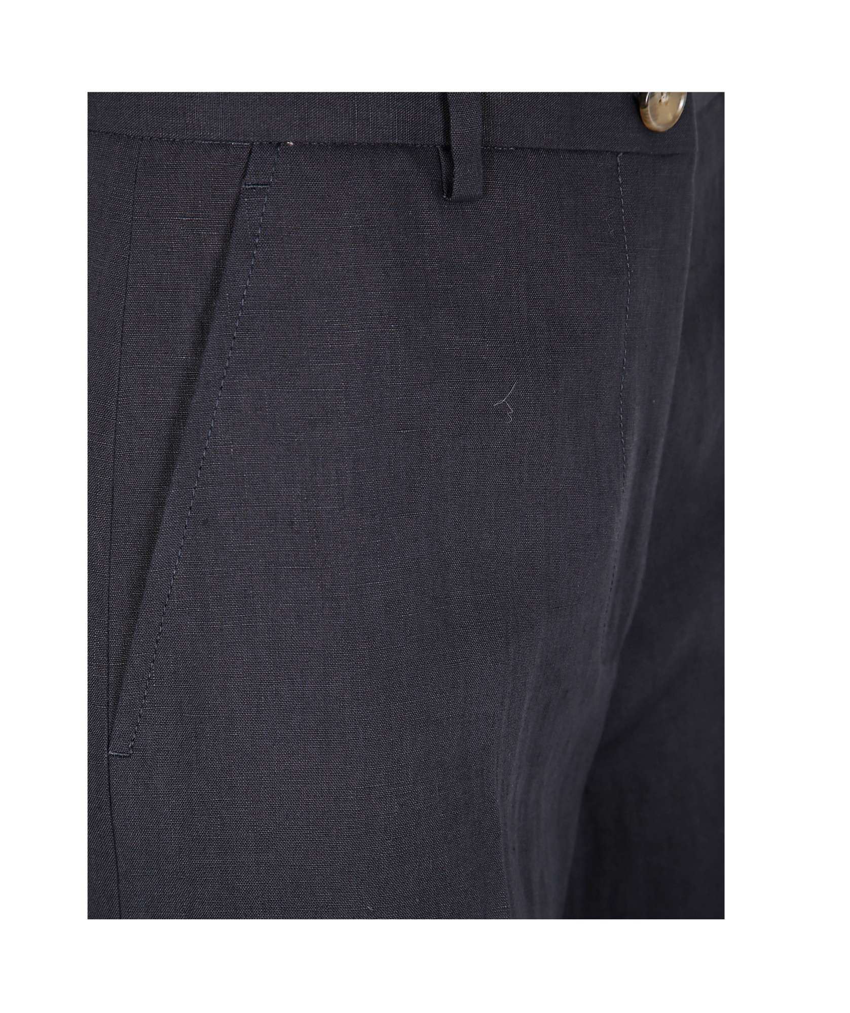 Paul Smith Linen Tailored Trousers In Black