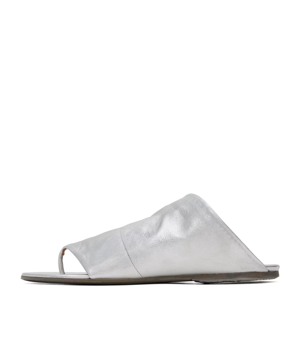Marsèll Asymmetrical Toe Slippers In White
