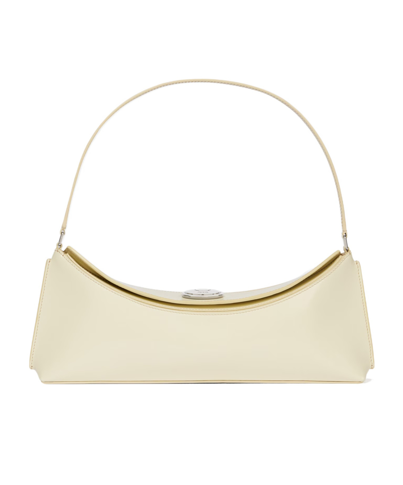 Jacquemus The Ovalo Clutch In Neutral