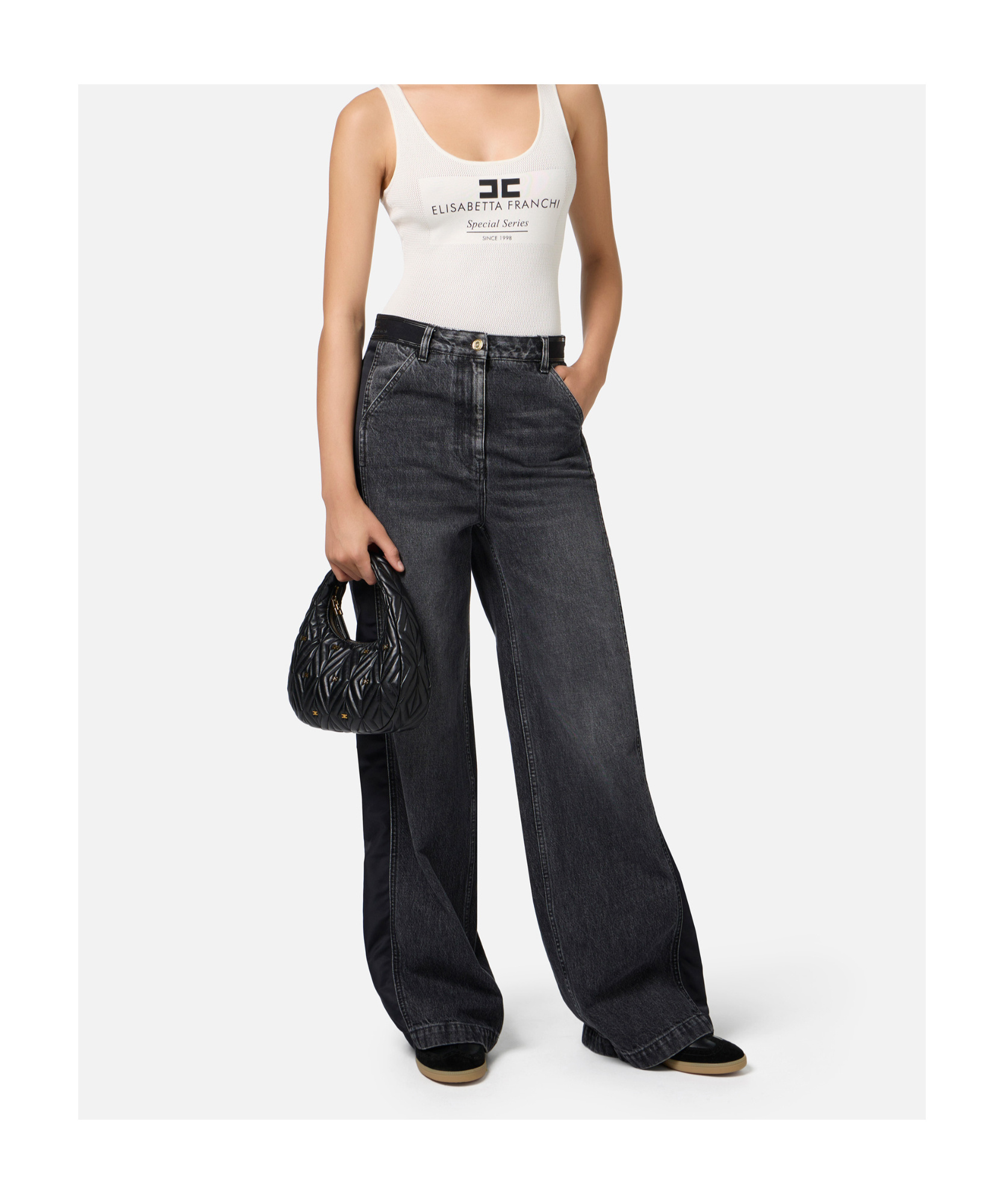 ELISABETTA FRANCHI WIDE-LEG JEANS 