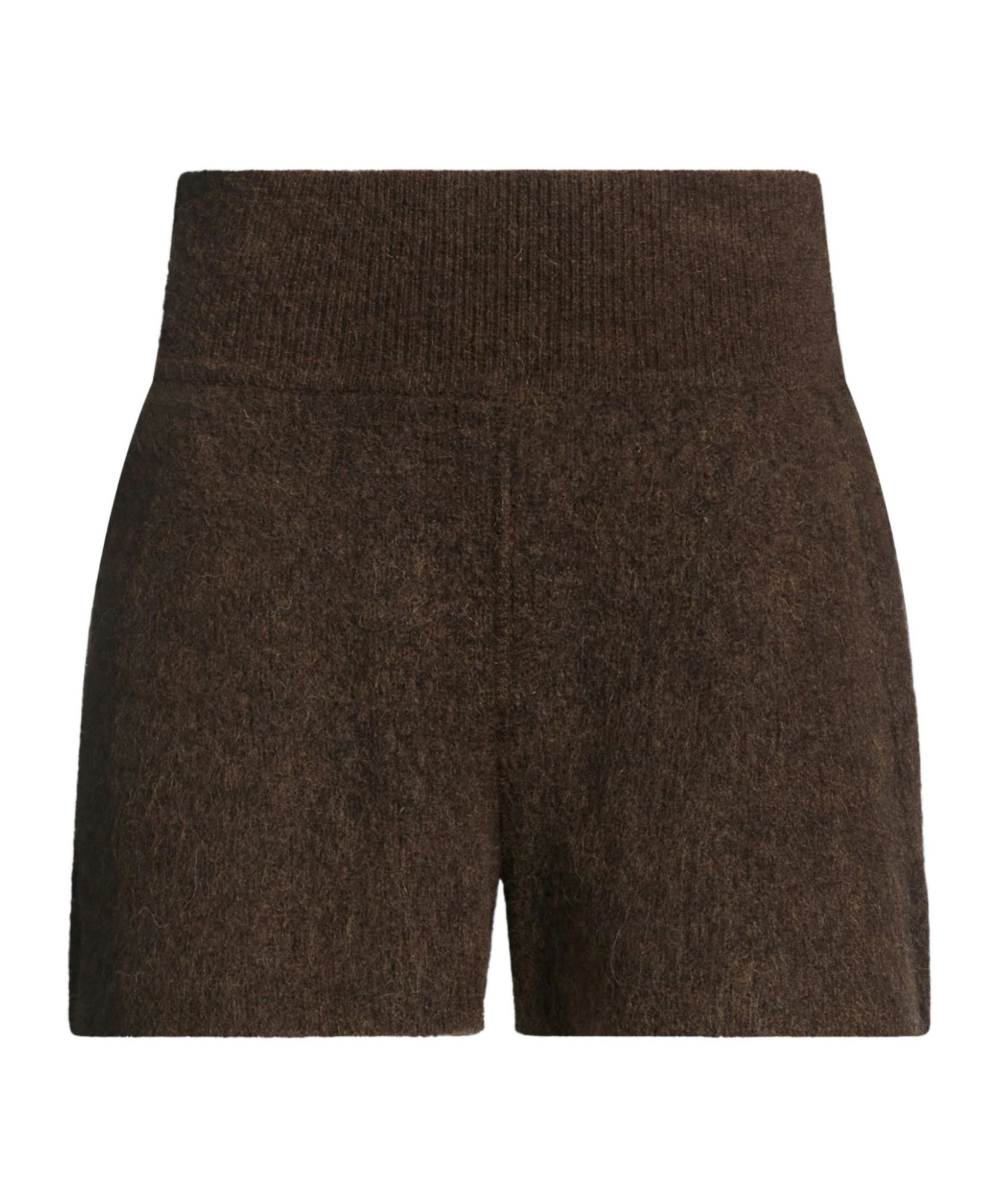 Rick Owens Knitted Shorts In Brown