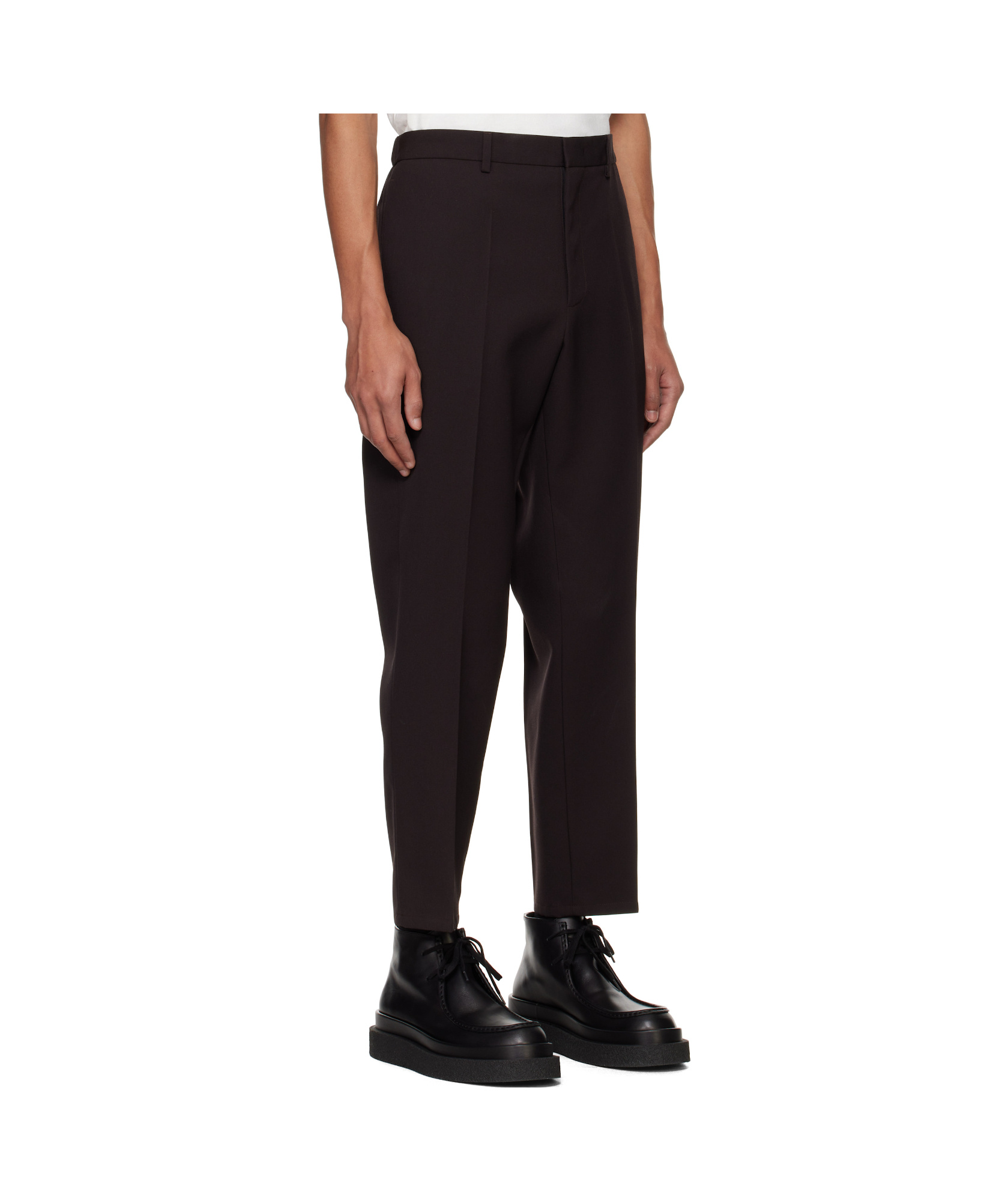 Jil Sander Tapered Trousers In Black