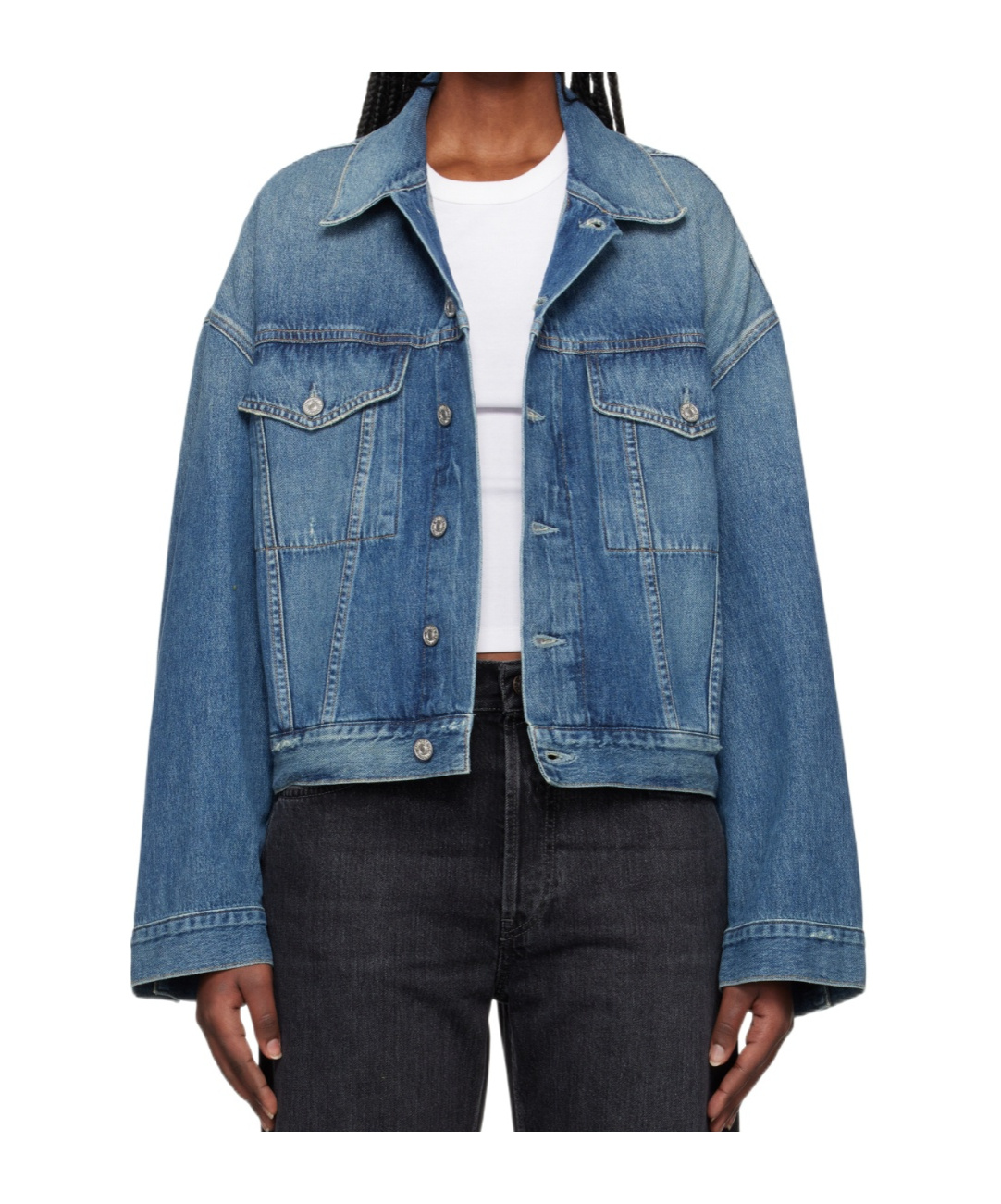 Citizen Of Humanity Long-sleeved Denim Jacket In Blue