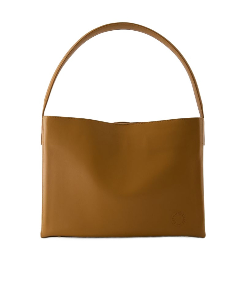 Ines De La Fressange Logo Shoulder Bag In Brown