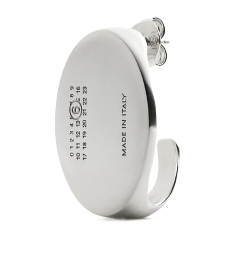 Mm6 Maison Margiela Replica Earring In Silver