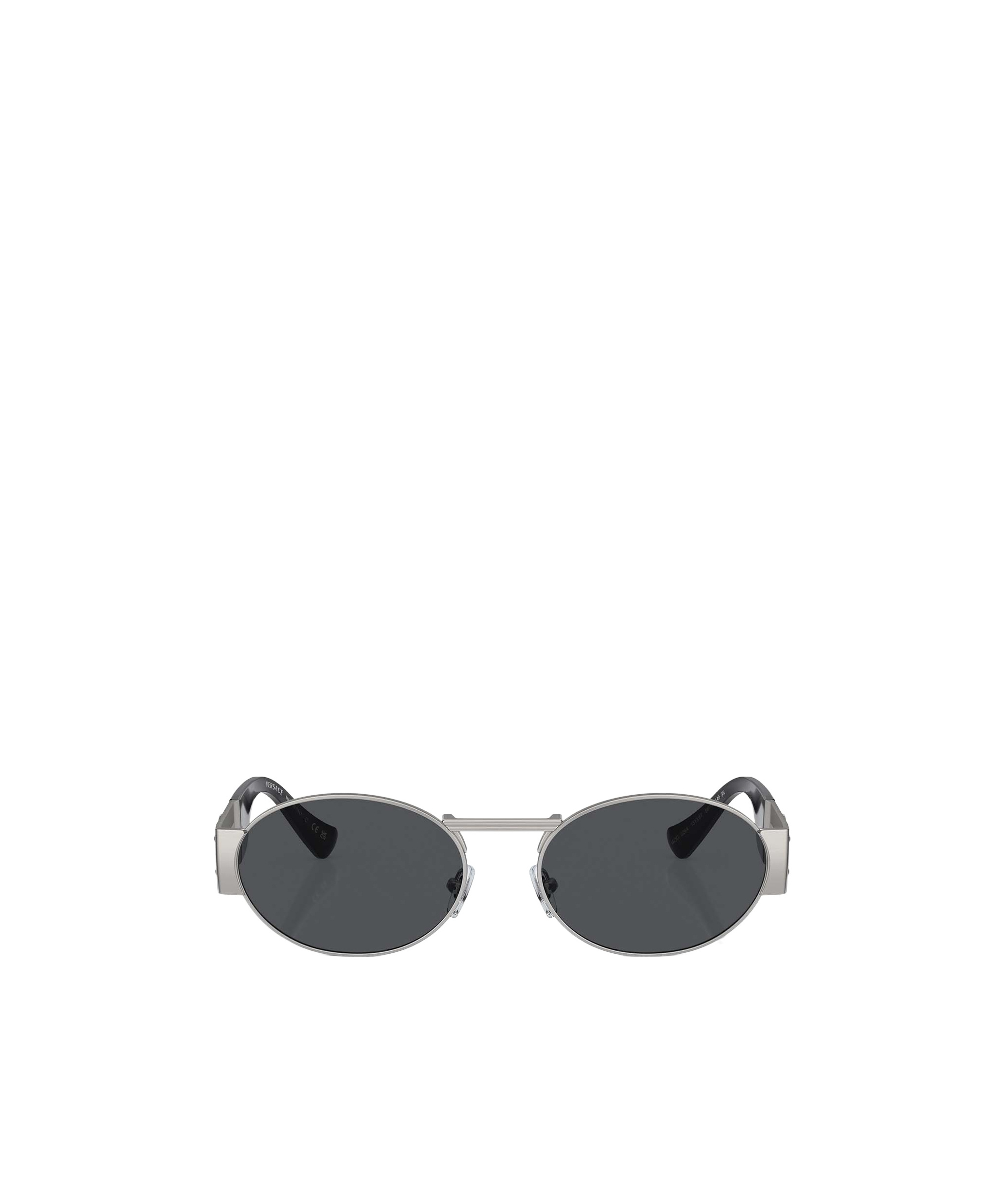 Versace Oval-frame Sunglasses In Black