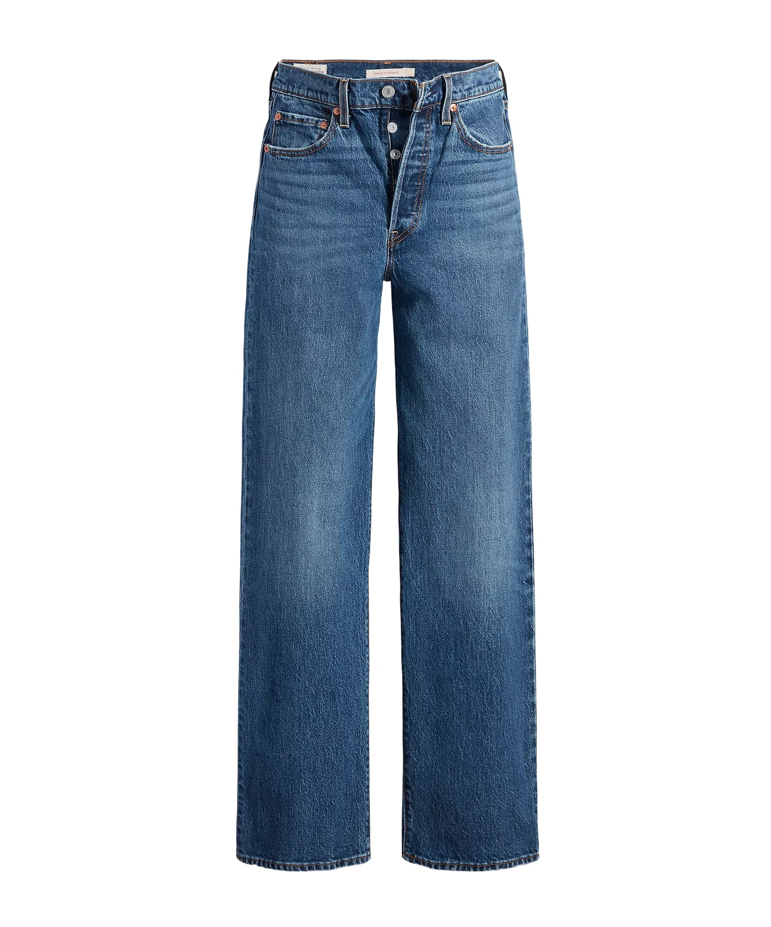 Shop Levi's High-rise Denim Pants In Blue