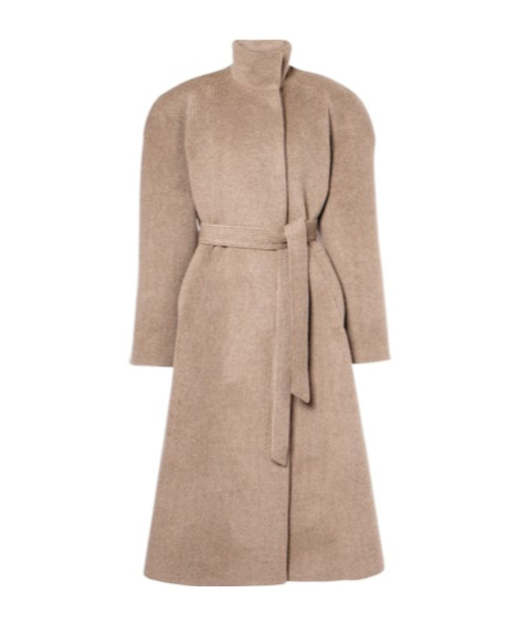 Magda Butrym Wool Coat In Brown