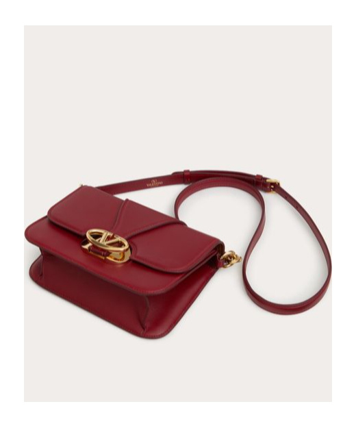 Valentino Vlogo Signature Leather Crossbody Bag In Red