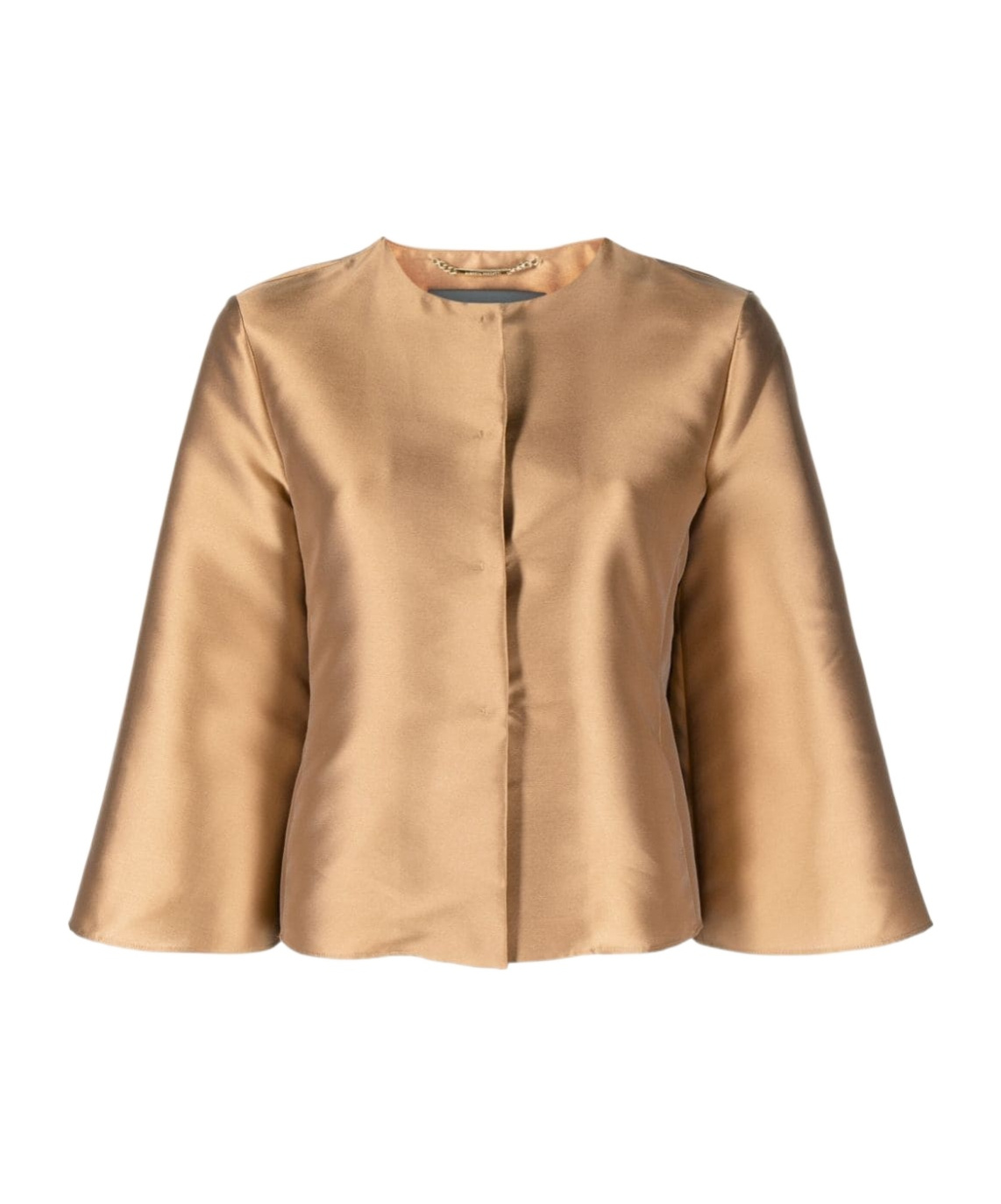 Alberta Ferretti Short Profile Casual Jacket In Nude