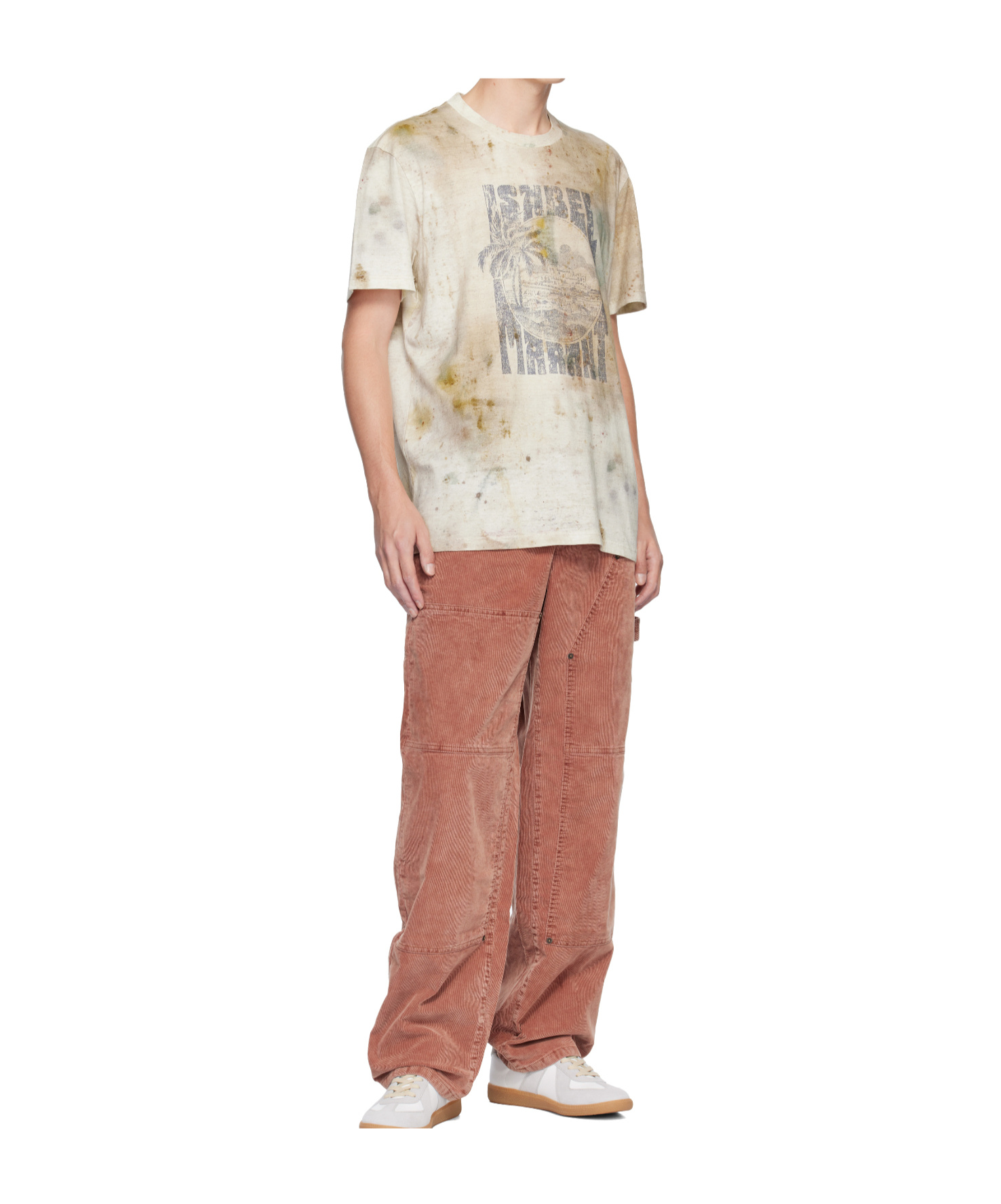 Isabel Marant Multicolor Honore T-shirt In Neutral