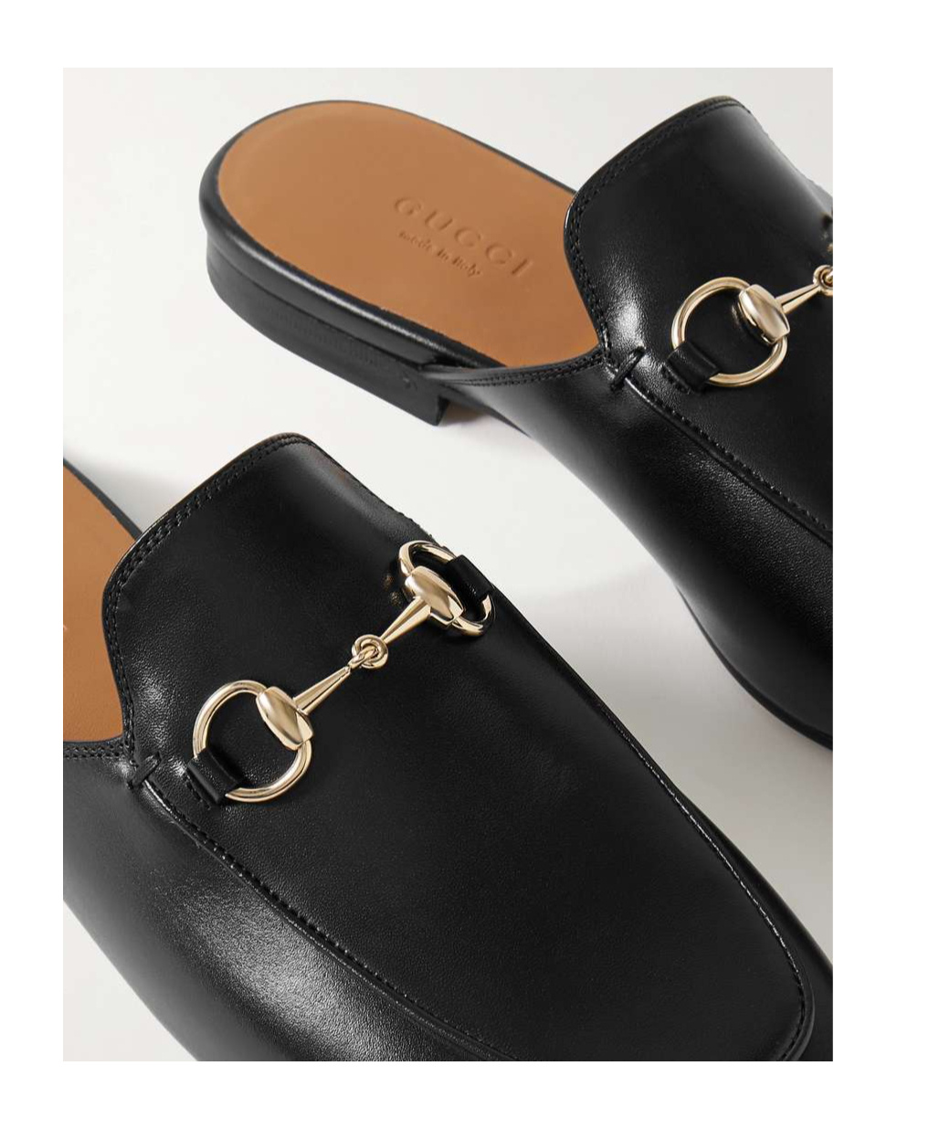 Gucci Princetown Horsebit-detailed Leather Slippers In Black