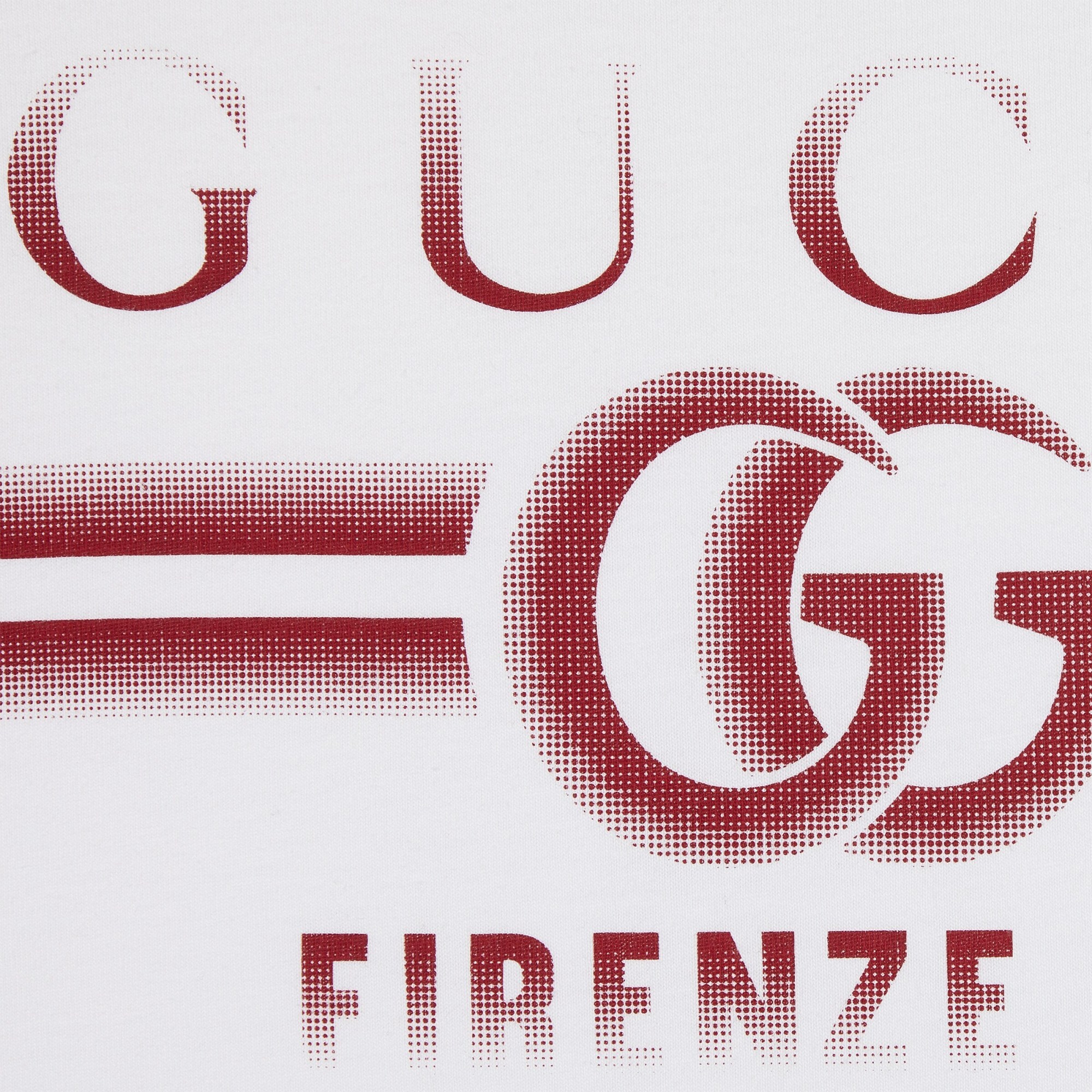 GUCCI COTTON JERSEY T-SHIRT WITH GUCCI PRINT