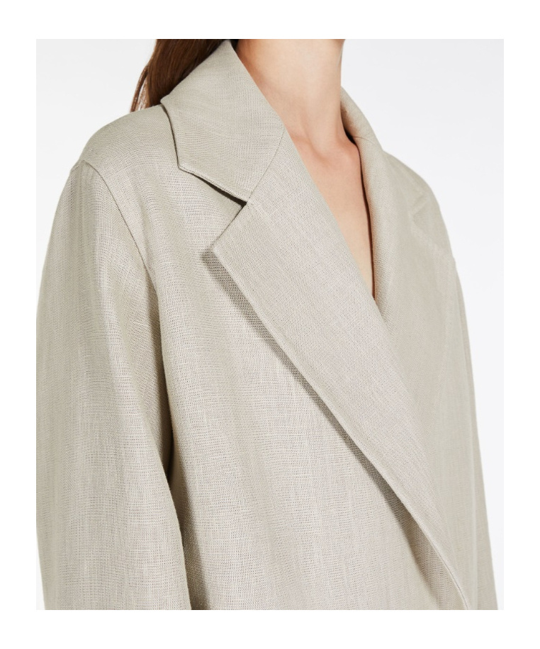 Max Mara Double-breasted Duster Coat In Nude