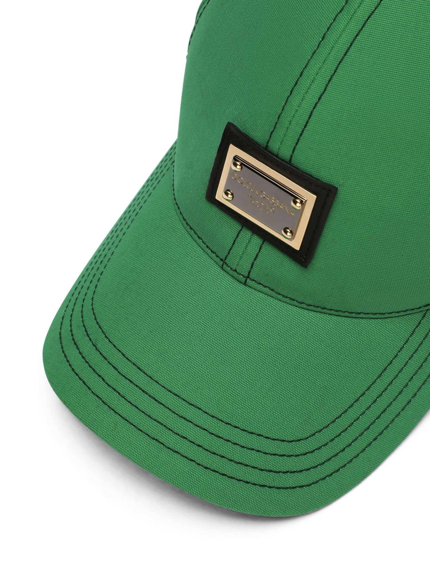 Dolce & Gabbana Logo Hat In Green