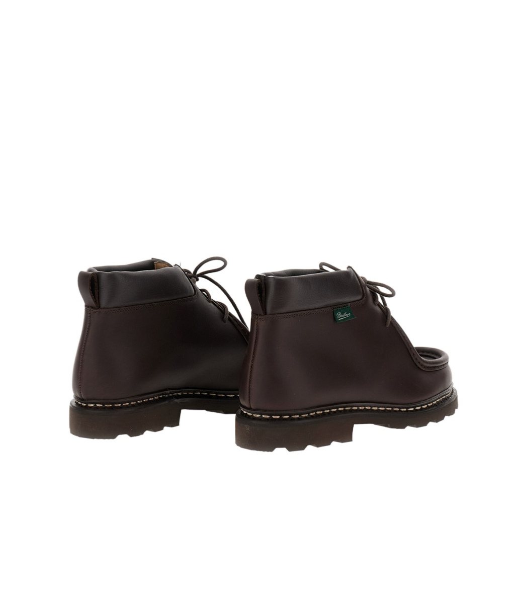 Paraboot Round-toed Ankle Boots In Brown
