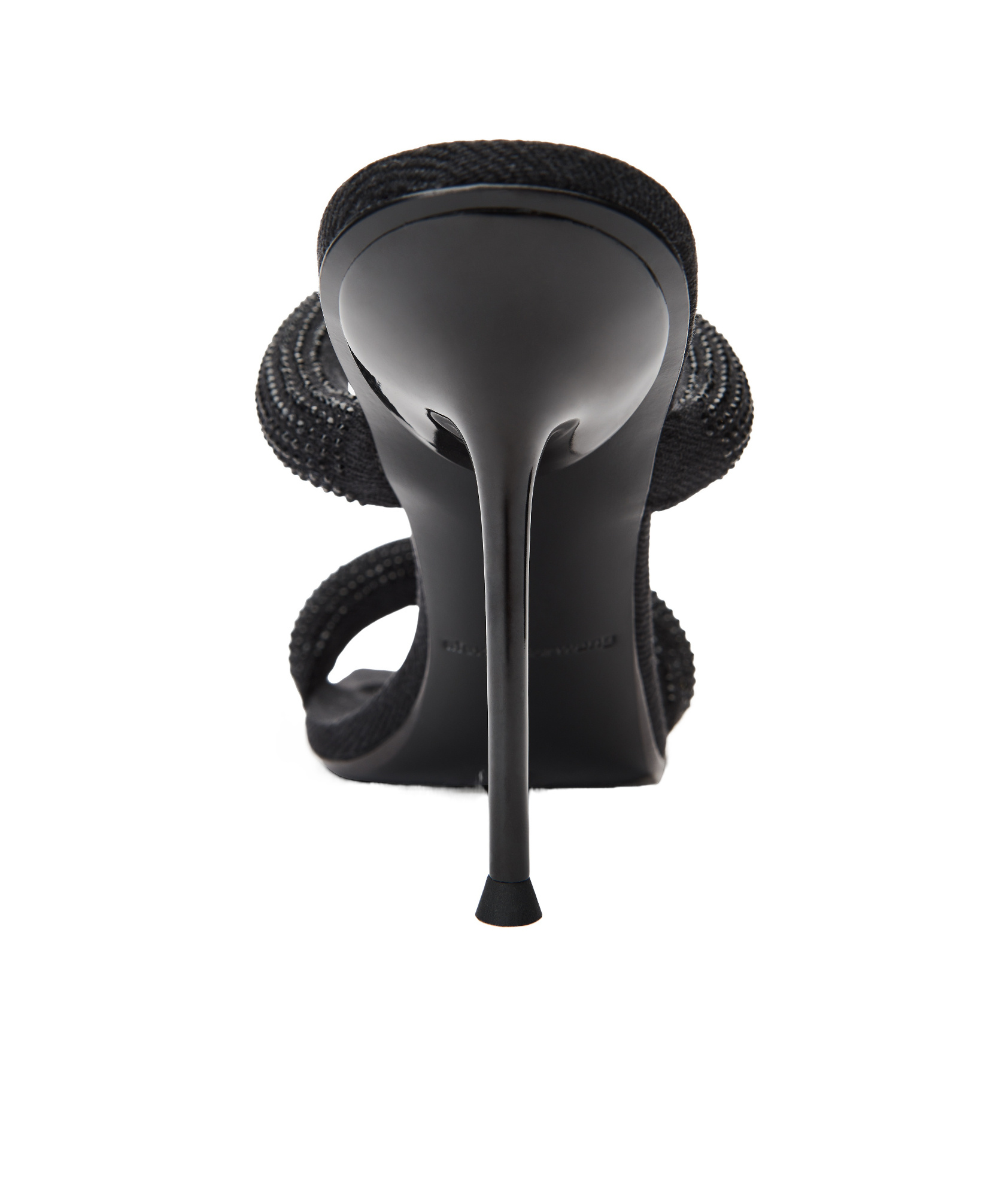 Alexander Wang Navy Julie 105mm Nylon Tubular Heeled Sandals In Uniform Blue