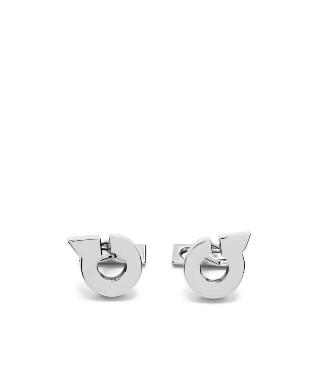 Ferragamo Gancini Polished Cufflinks In White