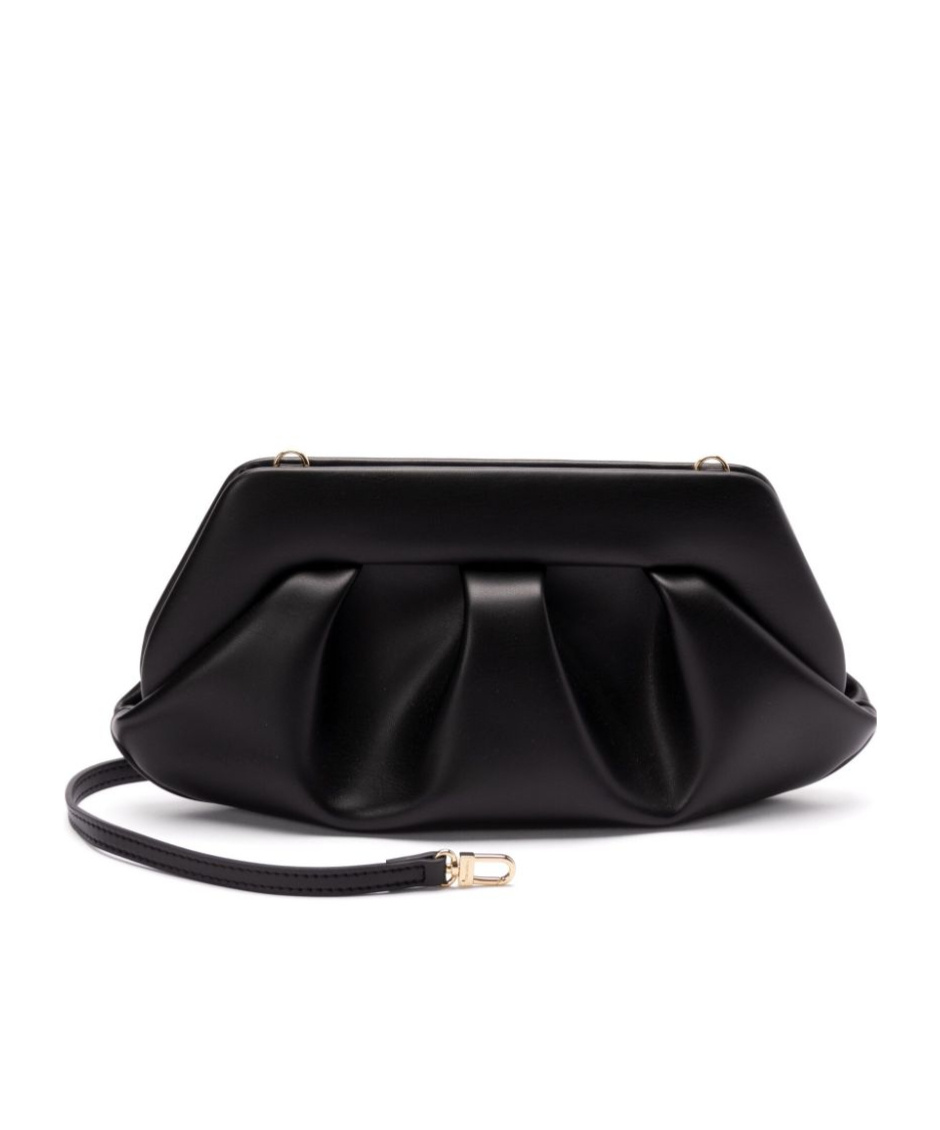 Themoirè Tia Clutch Bag In Black