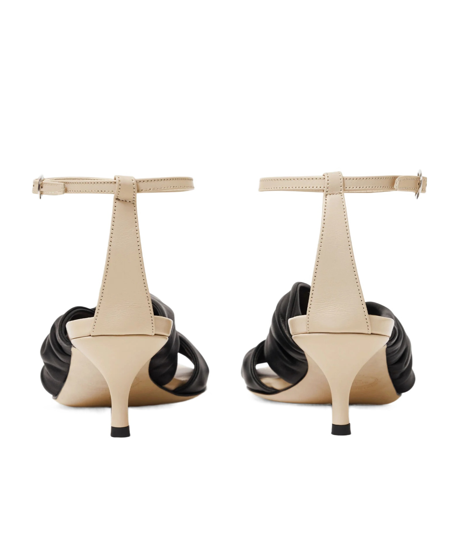 Scarosso 50mm Knot Sandals In Black