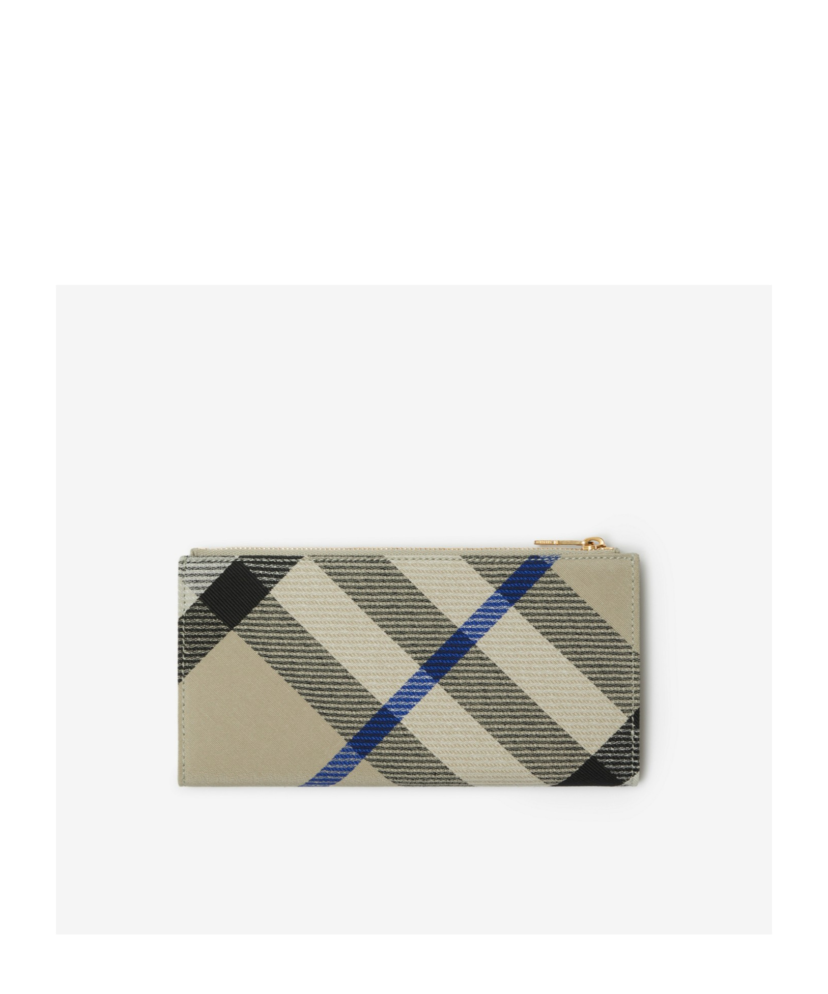 Burberry Large Check Bifold Wallet In Nude