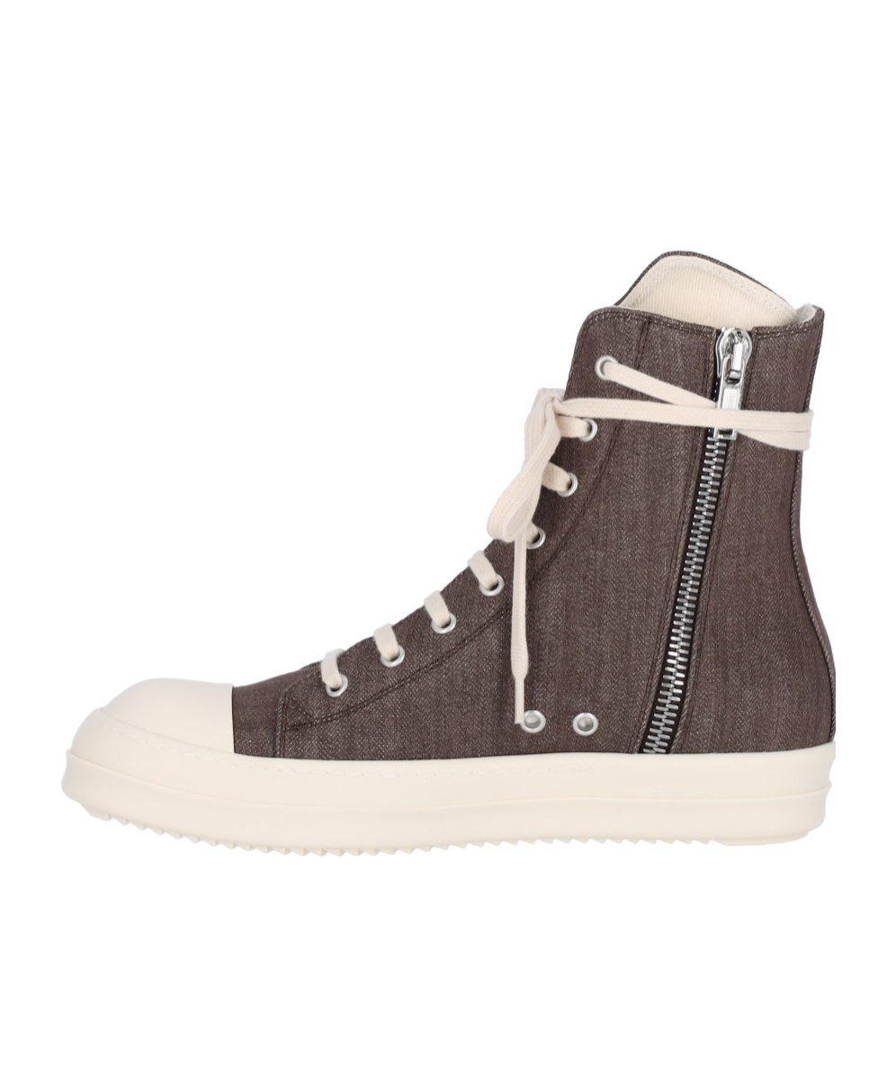 Rick Owens Drkshdw Lace-up High-top Casual Shoes In Multicolor