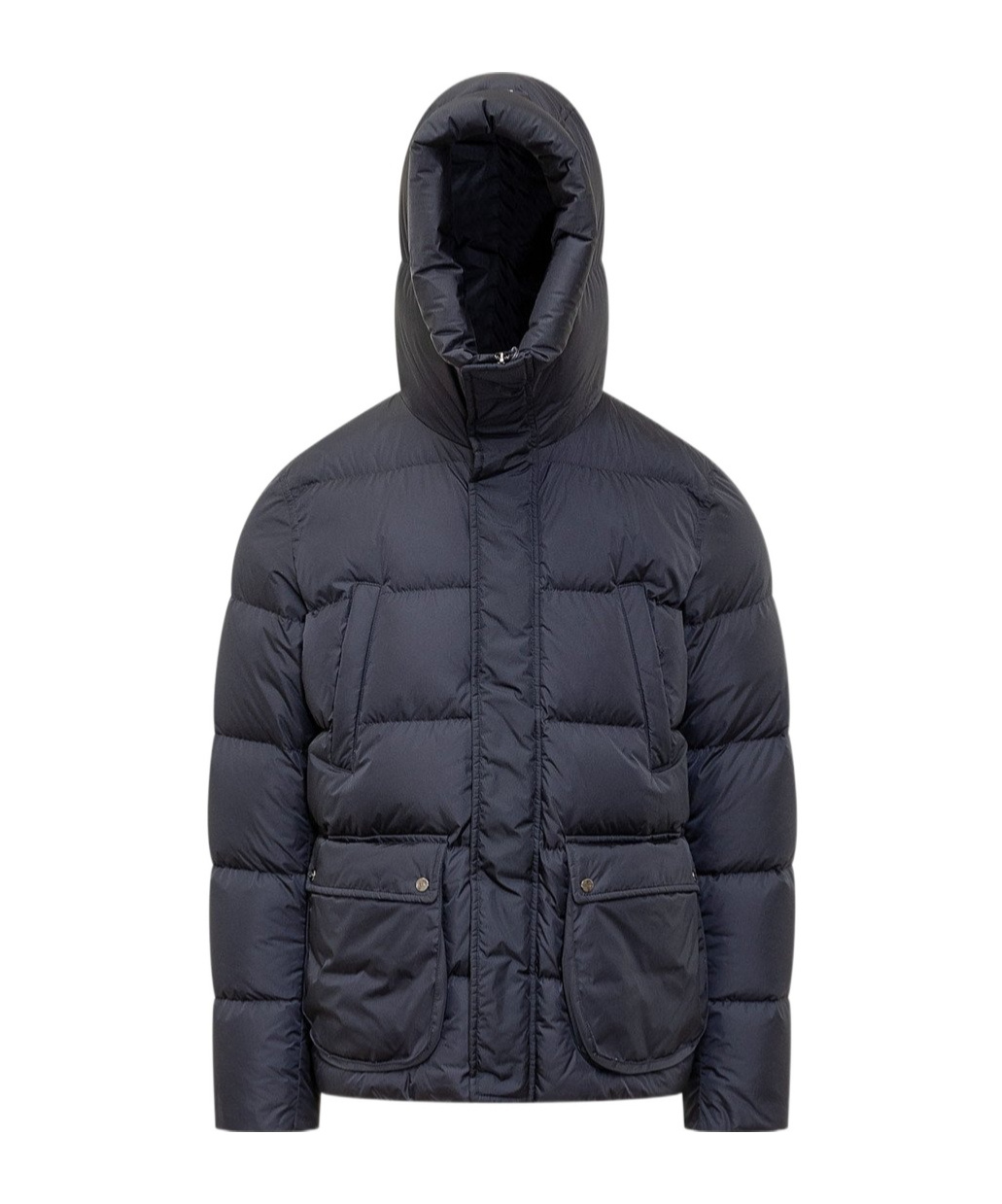 Herno Quilted Polar-tech Down Jacket In Blue