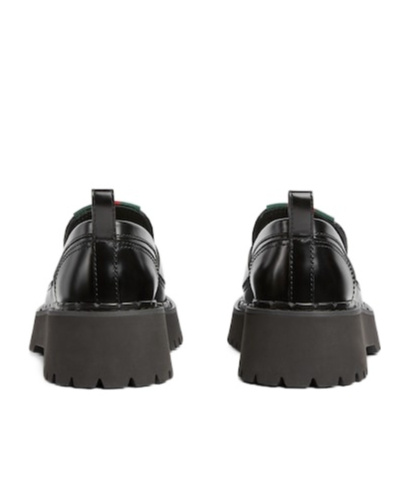 Gucci Women's Loafer With Web In Black