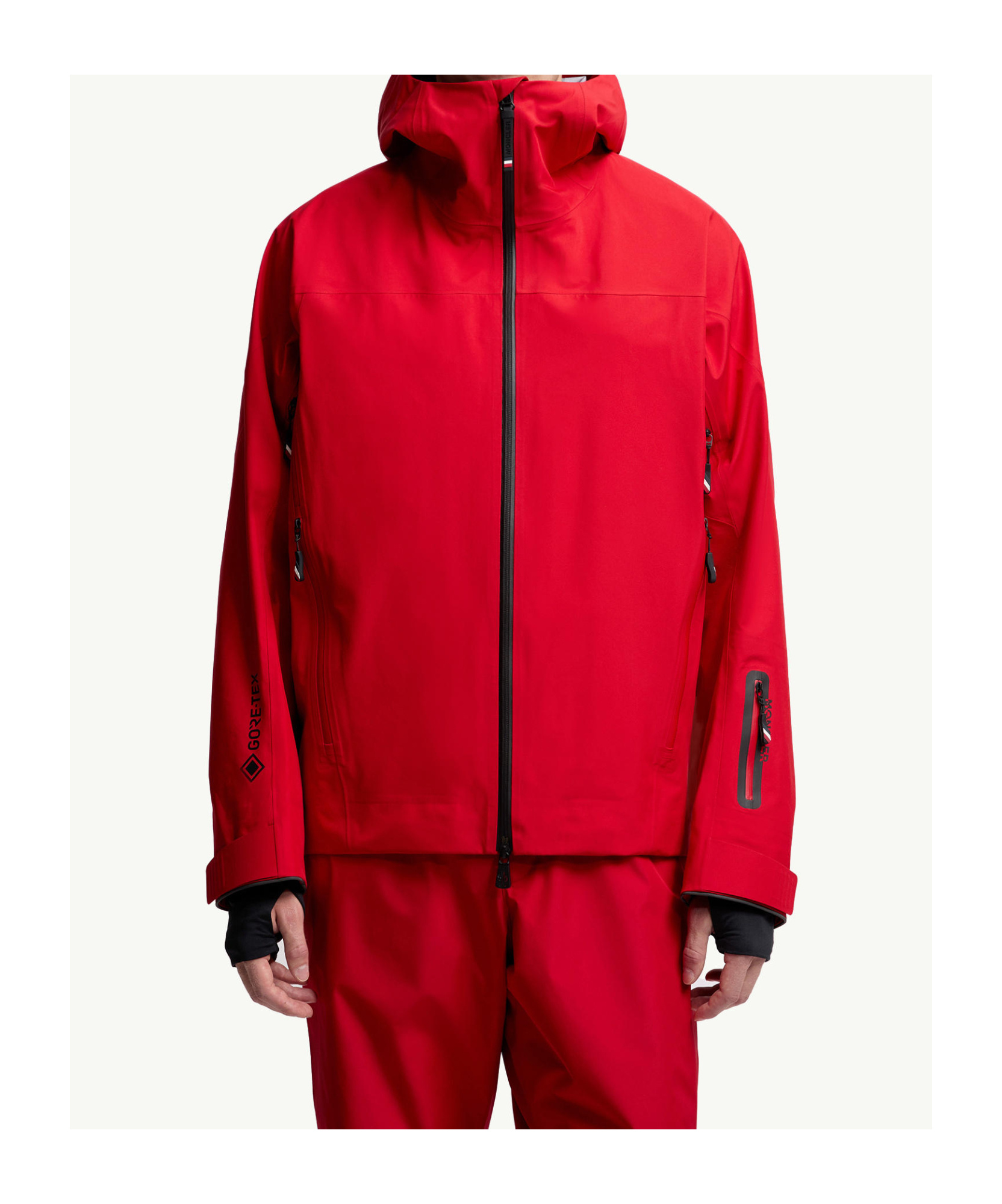 Moncler Hinterburgs Hooded Gore-tex Ski Jacket In Red