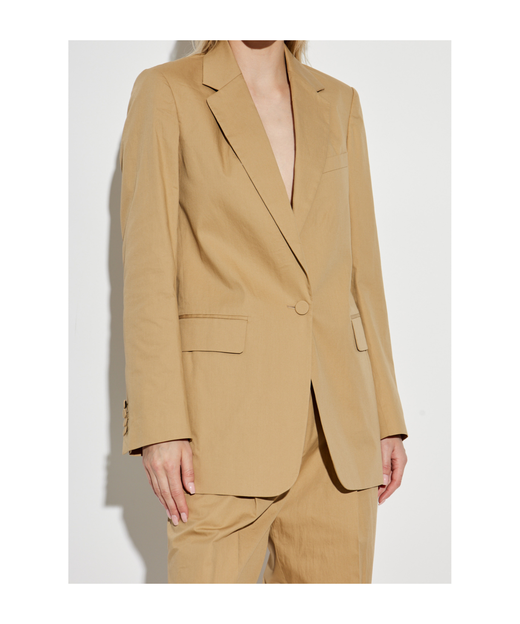 Dries Van Noten Basti Oversized Mohair Wool Jacket In Nude