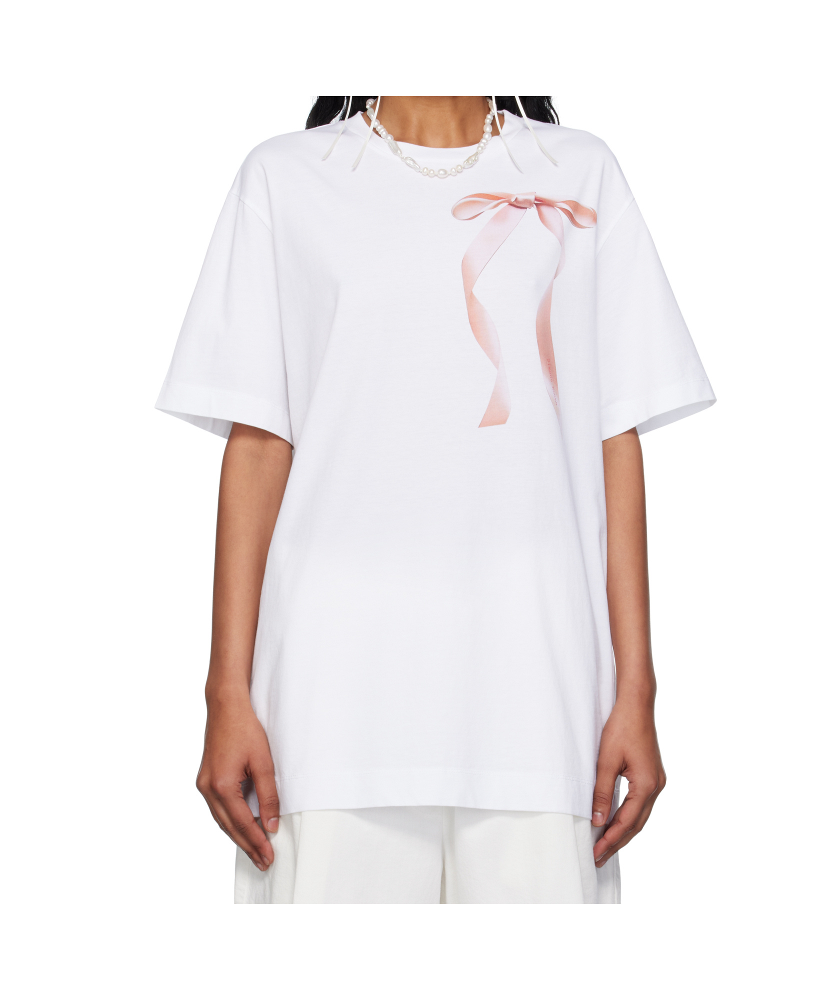 Simone Rocha Printed Cotton Jersey T-shirt In Red