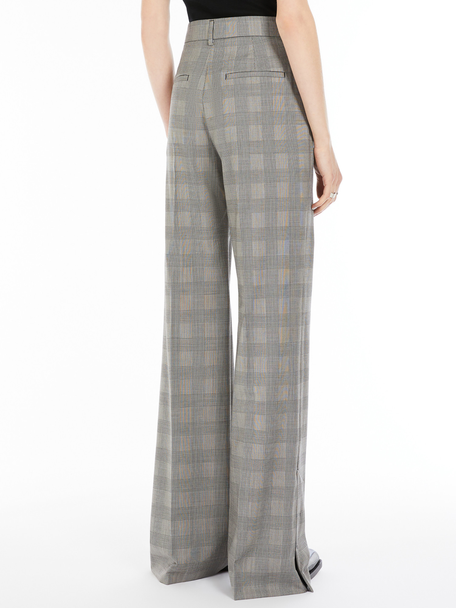 Shop Sportmax Flared Tailored Trousers In Gray