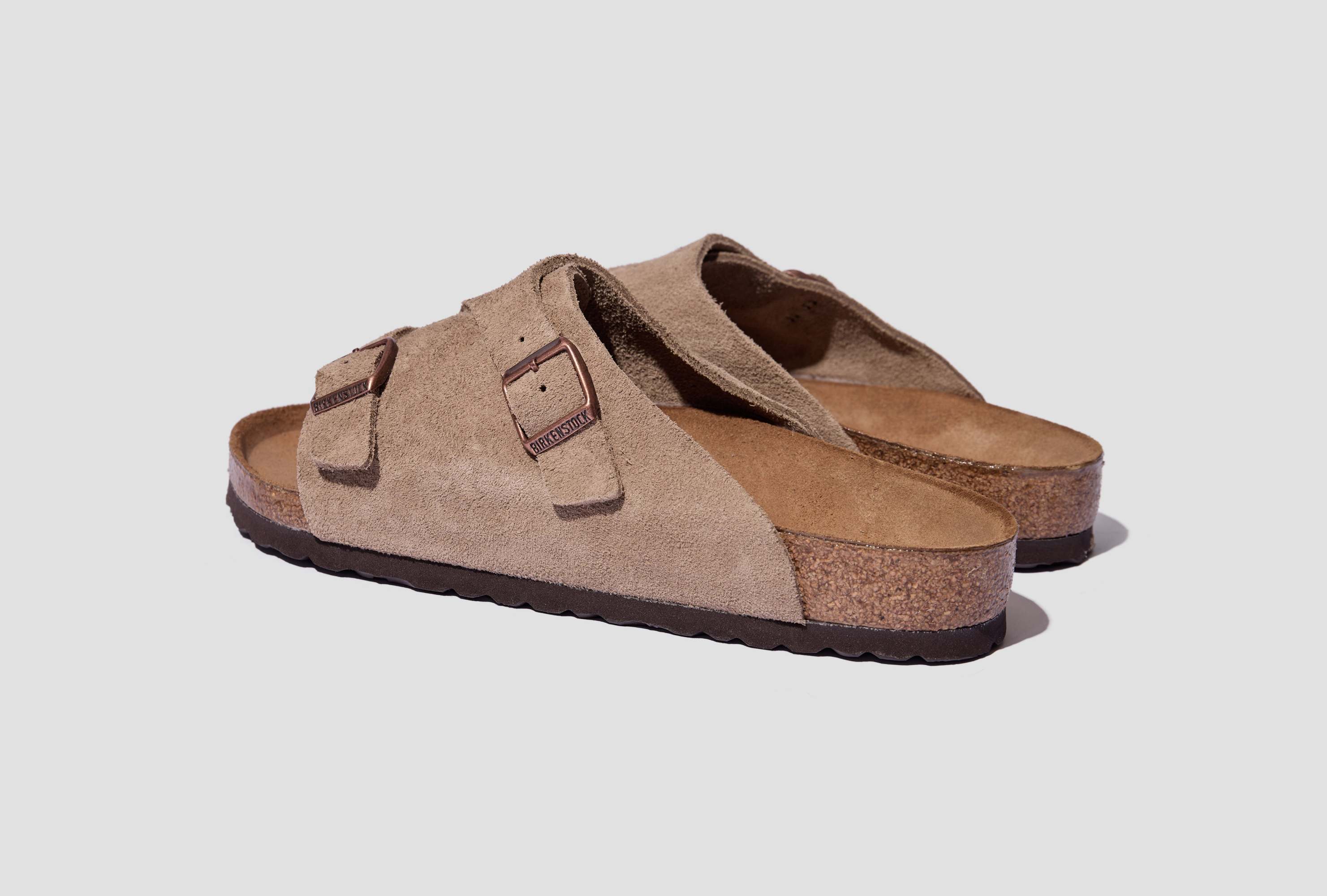Birkenstock Logo Slippers In Brown