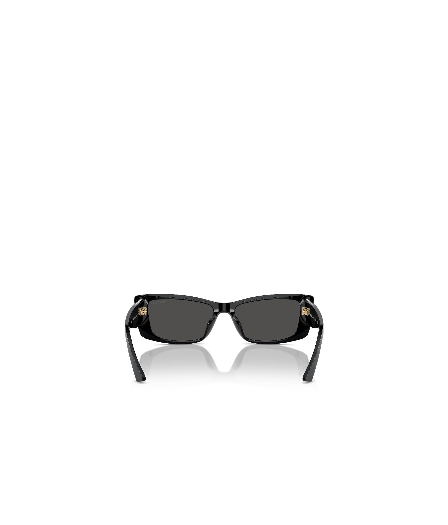 Jimmy Choo Eyewear Rectangle Frame Sunglasses In Black