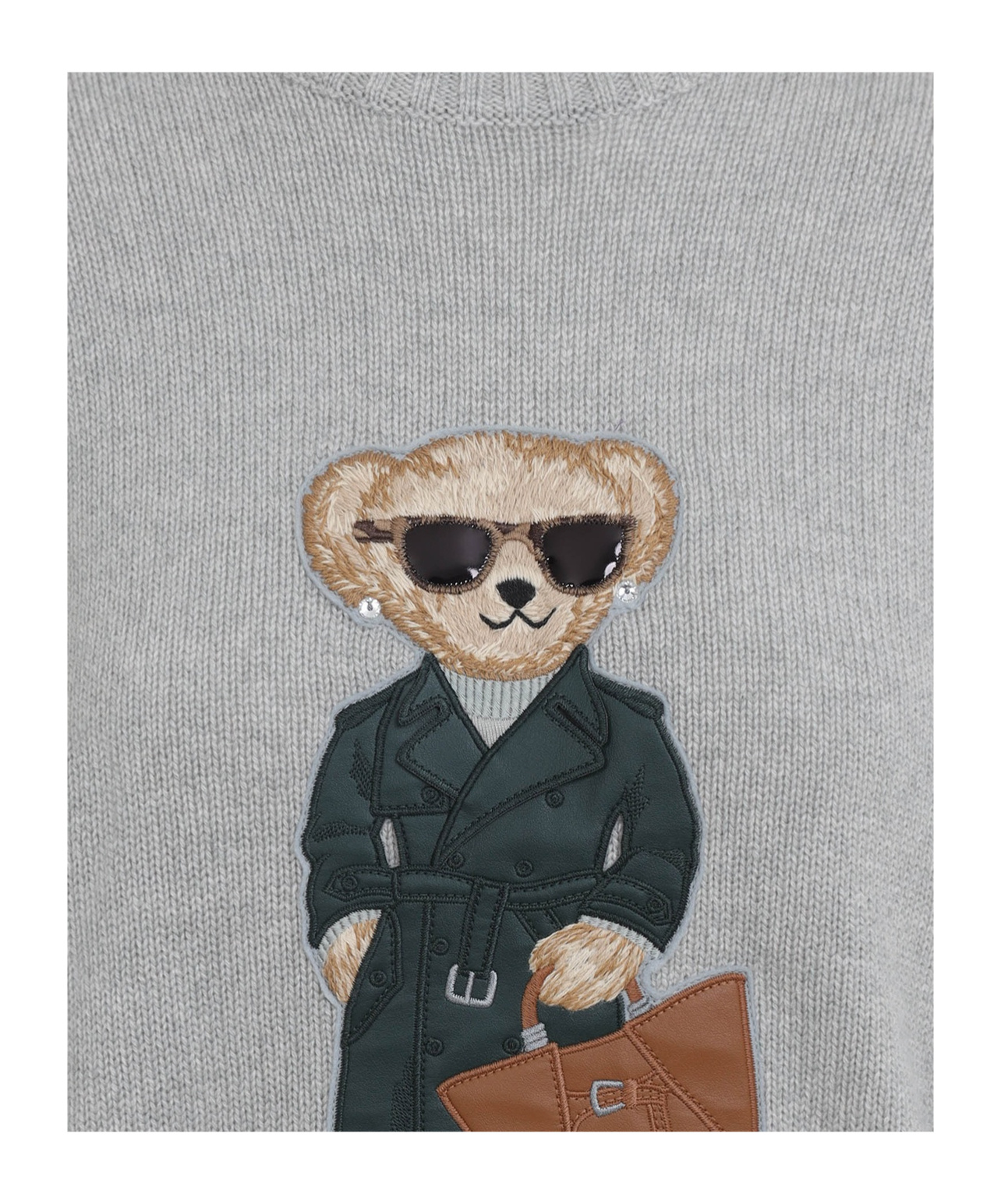 Ralph Lauren Bear Graphic Knitwear Ribbed Finish
