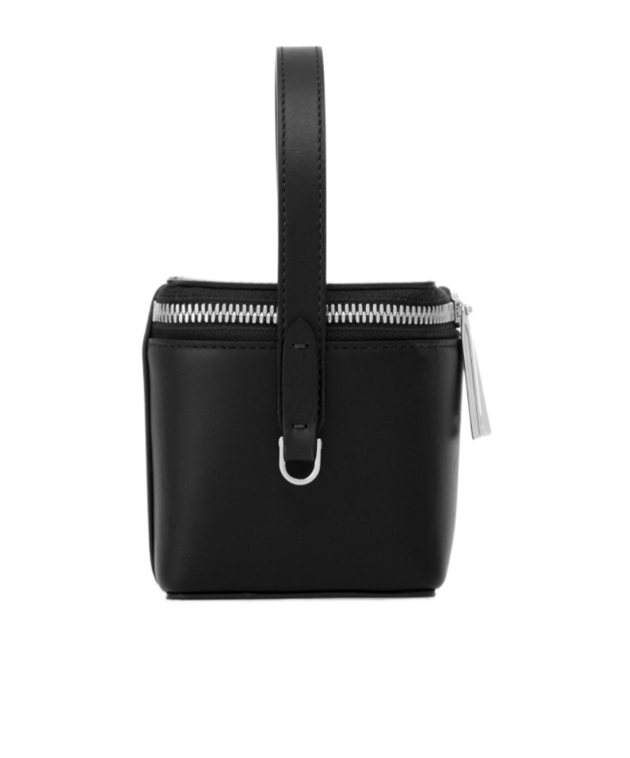 Shop Ferragamo Micro Zip-around Mini Bucket Bag In Black