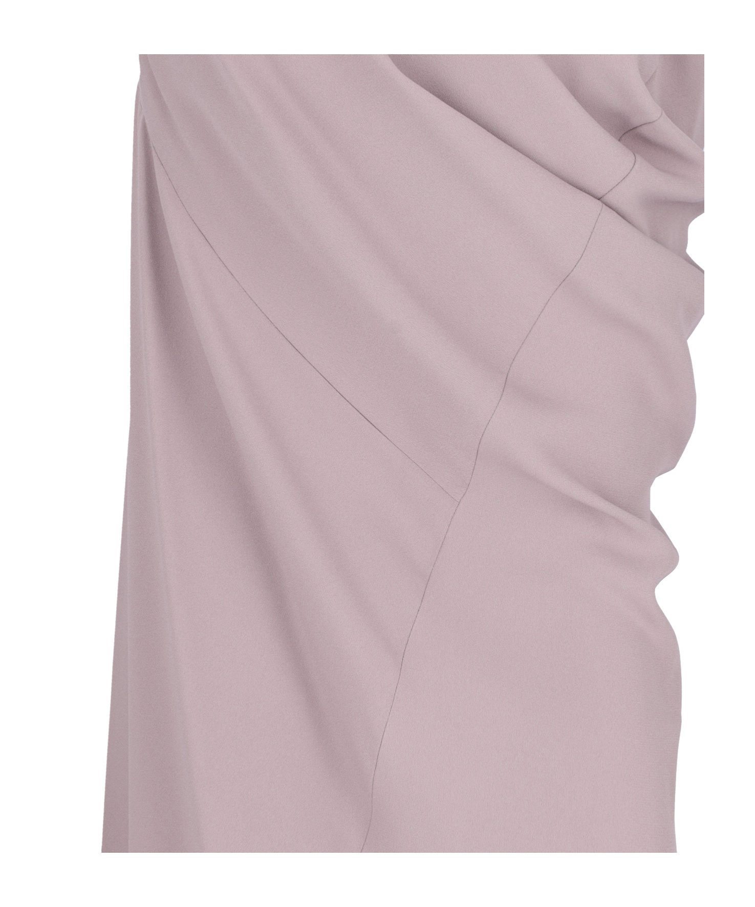 Shop Dries Van Noten Ruched High-low Waist Dress In Nude