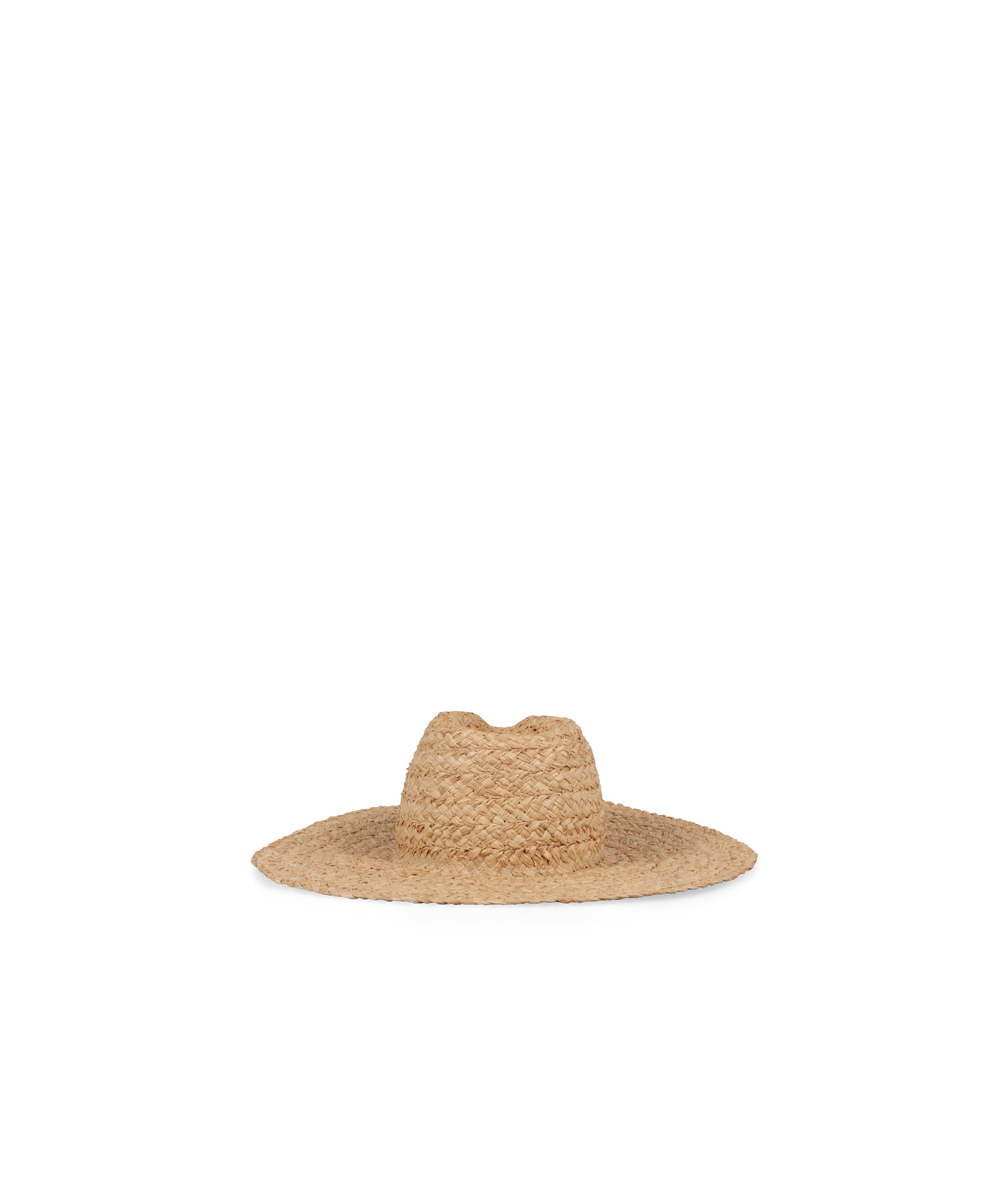 Ruslan Baginskiy Logo-detail Raffia Hat In Nude