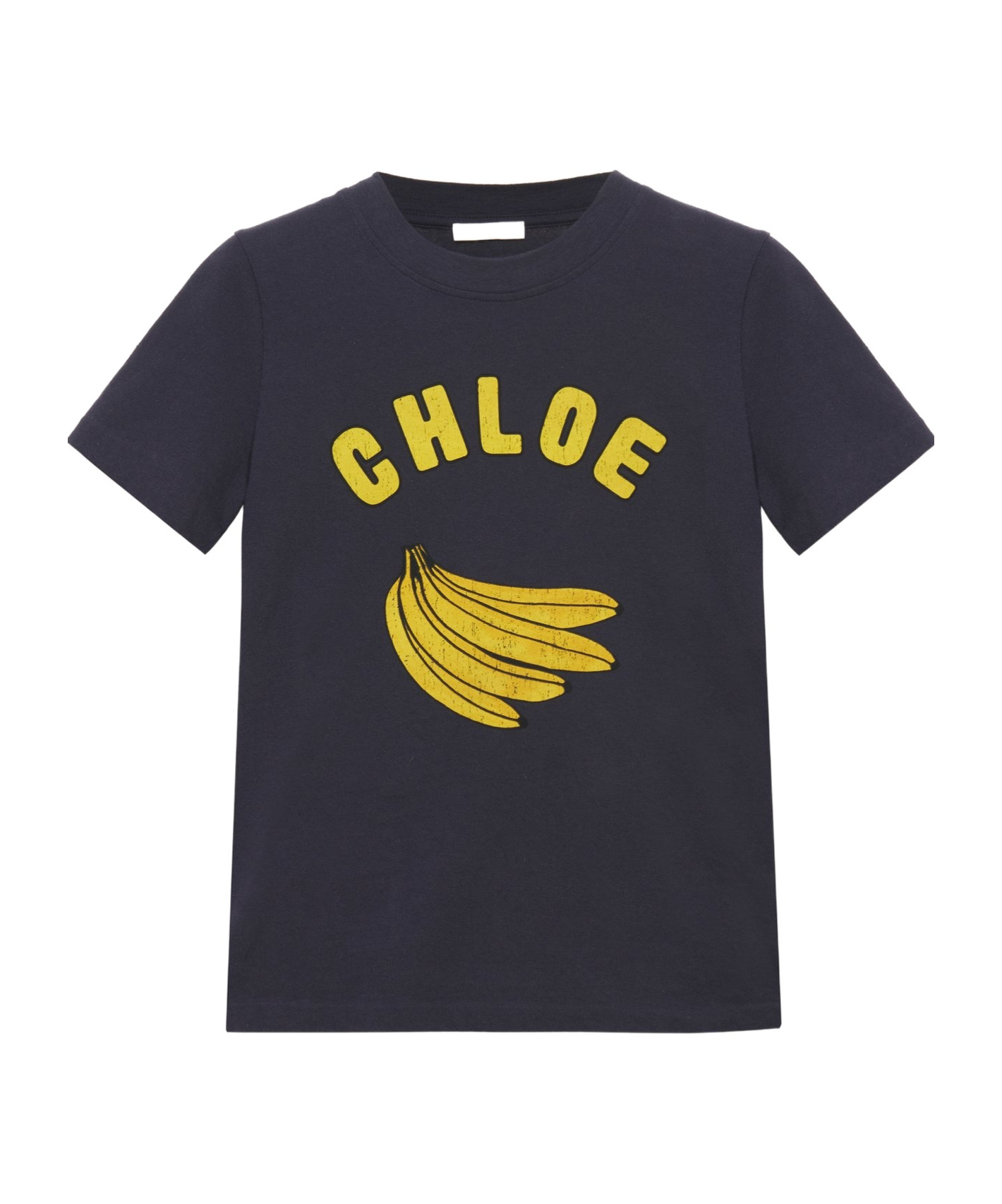 CHLOÉ CHLOÉ BANANA PRINTED CREWNECK T-SHIRT