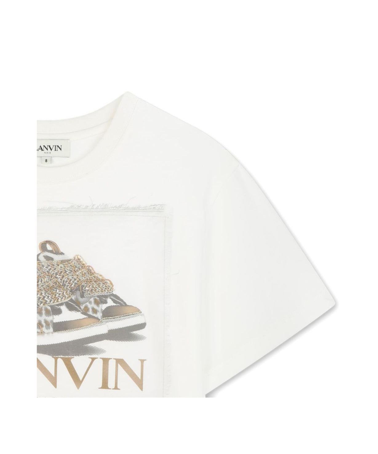 Lanvin Crew Neck T-shirt In White