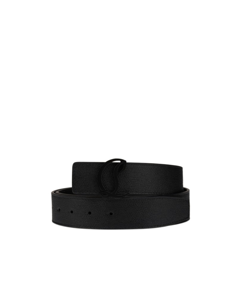Christian Louboutin Mooncrest Belt In Black