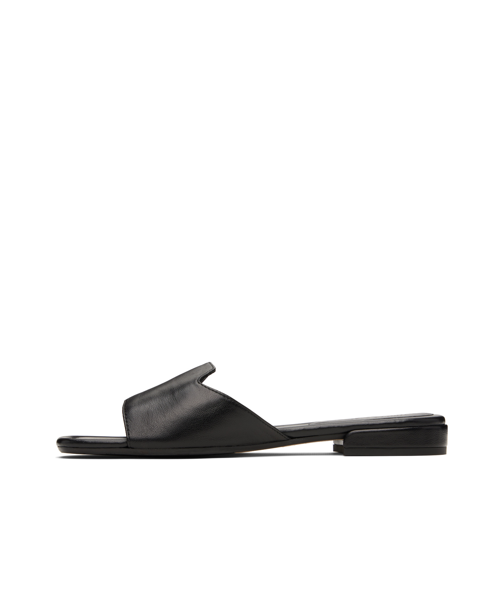 Jimmy Choo Dina Flat Leather Sandals In Black