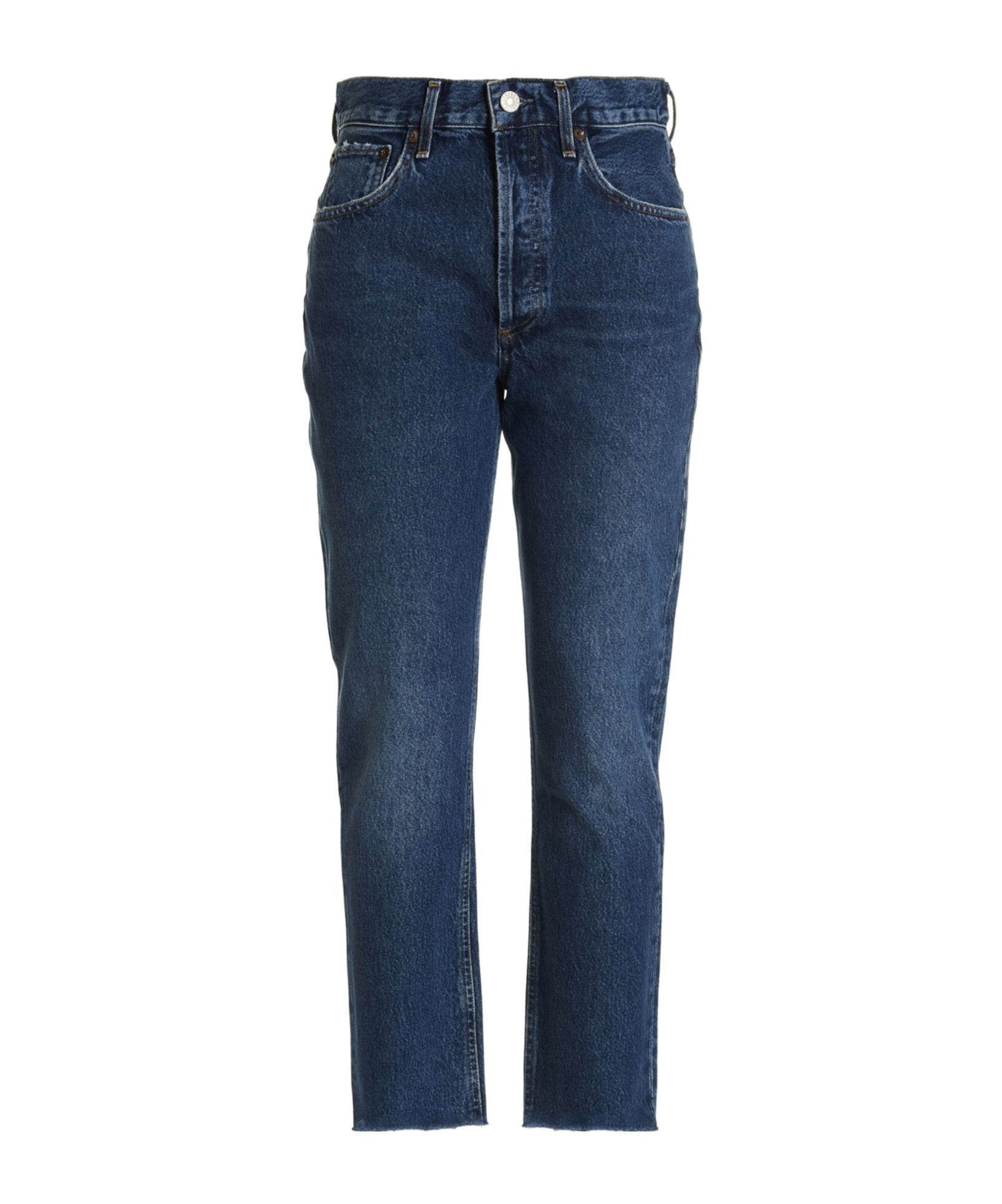 Agolde Riley Straight-leg Jeans In Blue