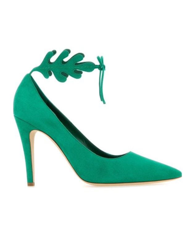 Manolo Blahnik Scarpe Con Tacco Florettehi1242496 Bgrn In Green