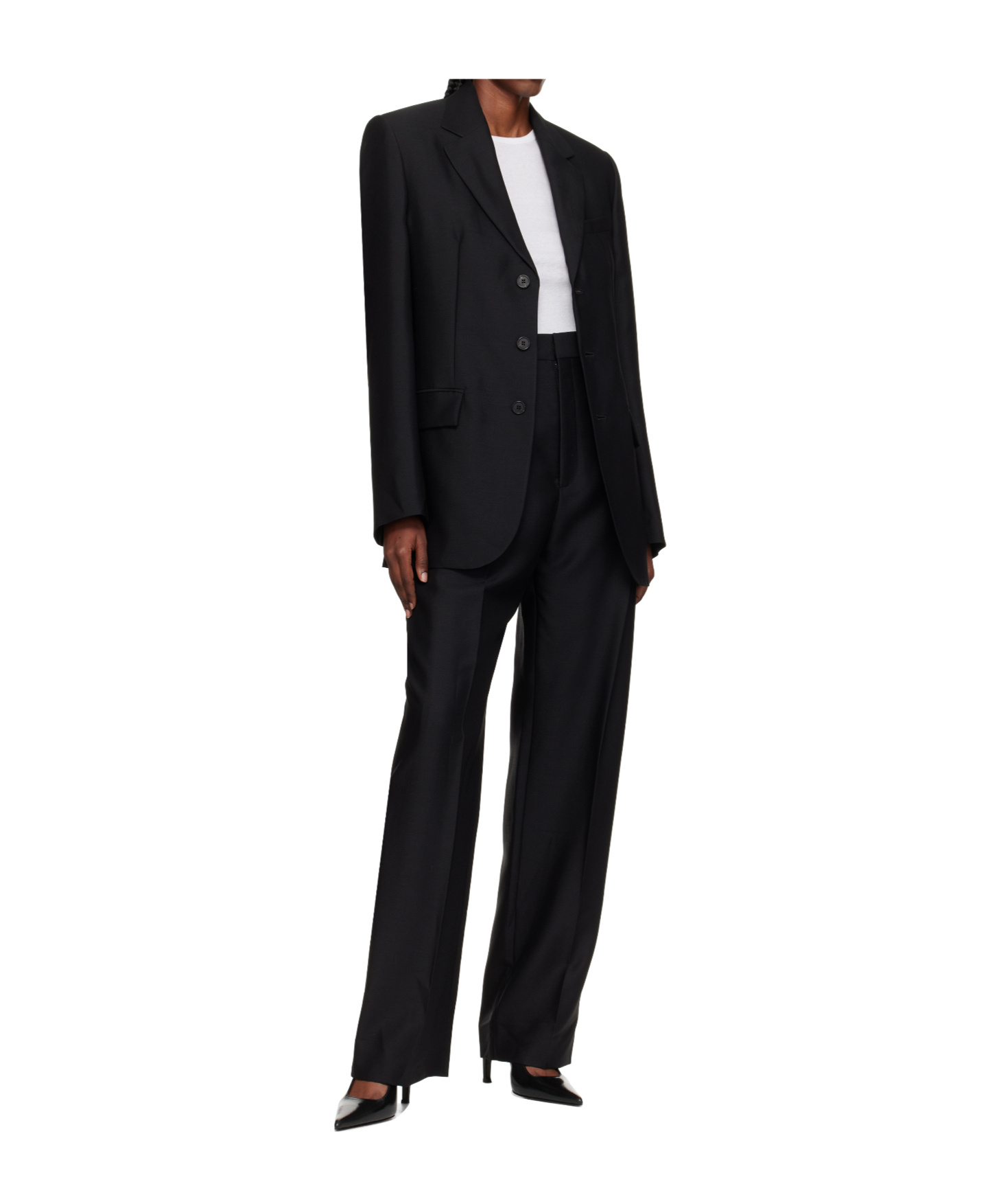Wardrobe.nyc Pleat-detail Trousers In Black