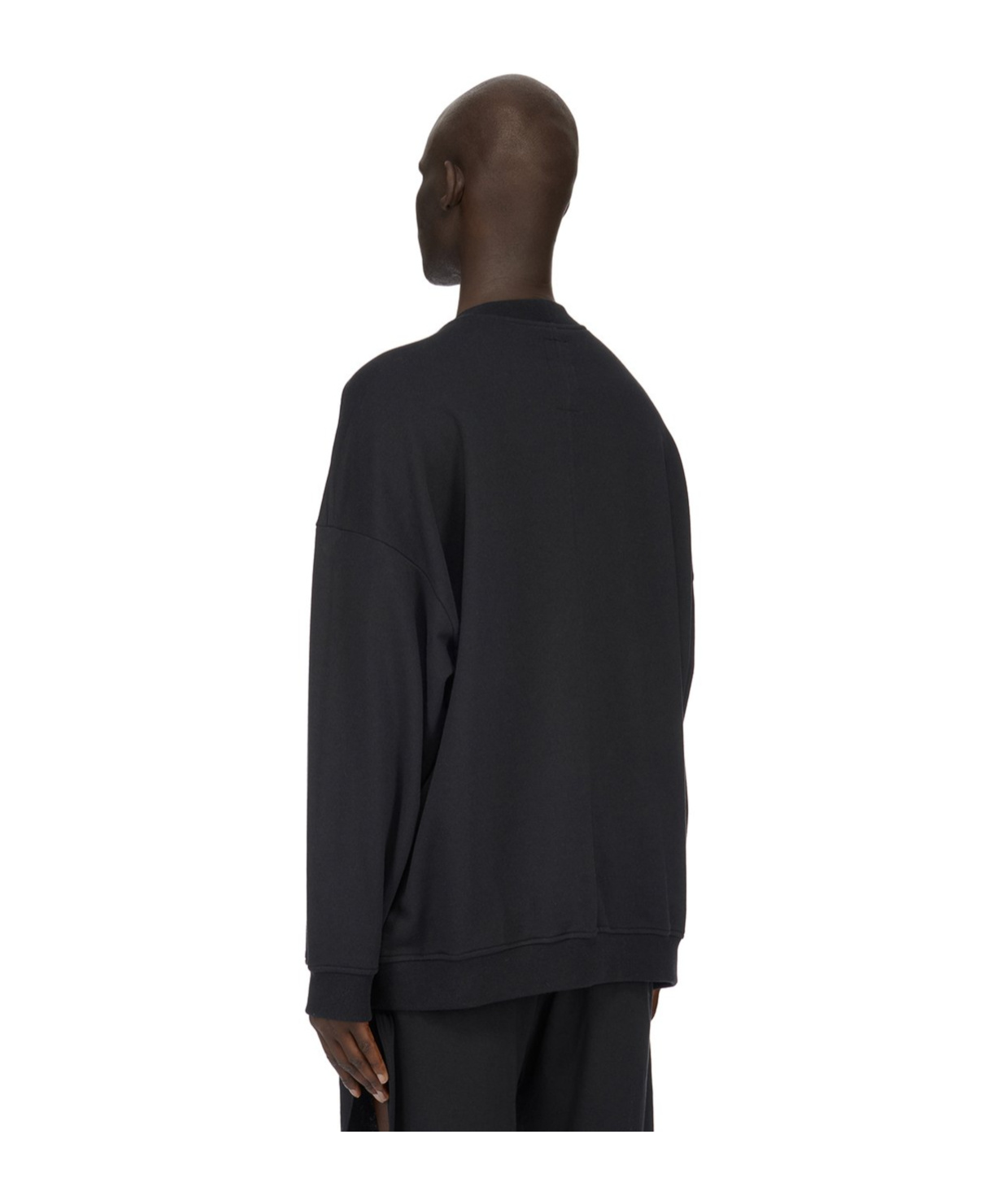 Rick Owens Logo-embroidered Sweatshirt In Black