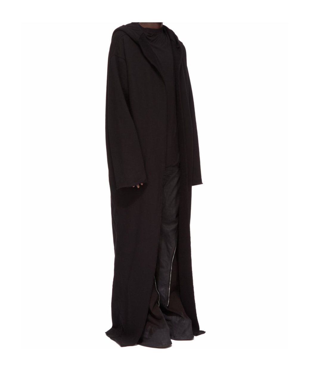 Rick Owens Drkshdw Dragging Coat In Black